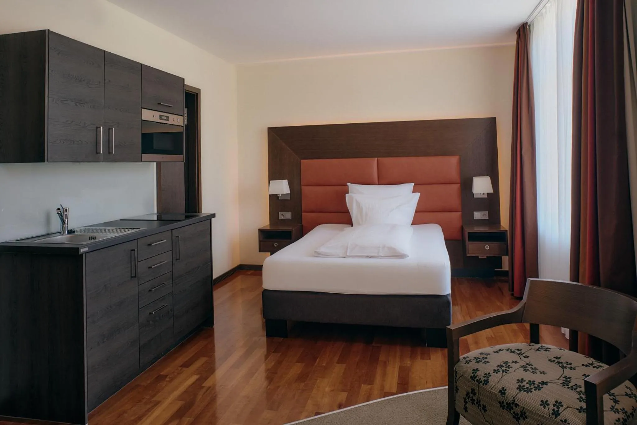 Bedroom, Bed in Aparthotel Treudelberg Hamburg