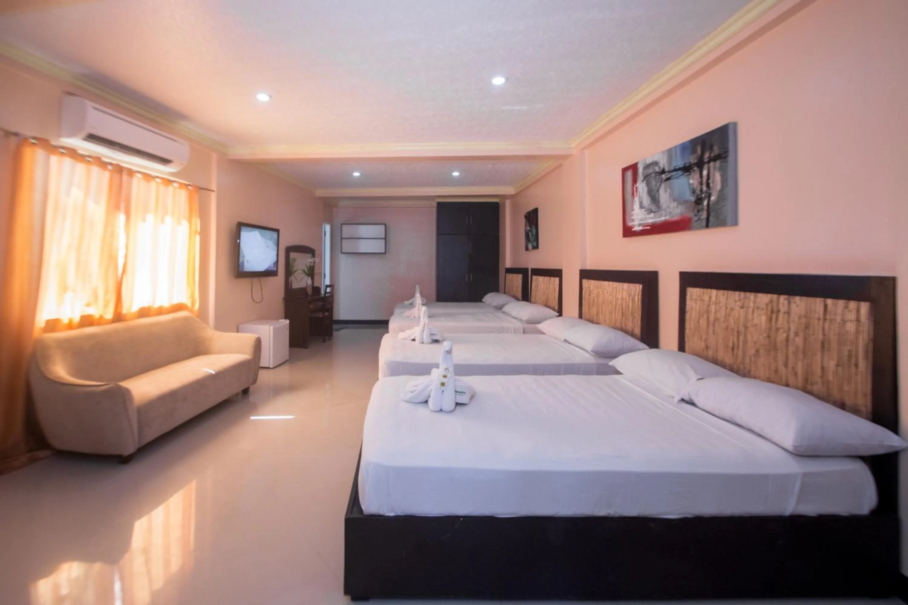 Bedroom in Bamboo Beach Resort & Restaurant