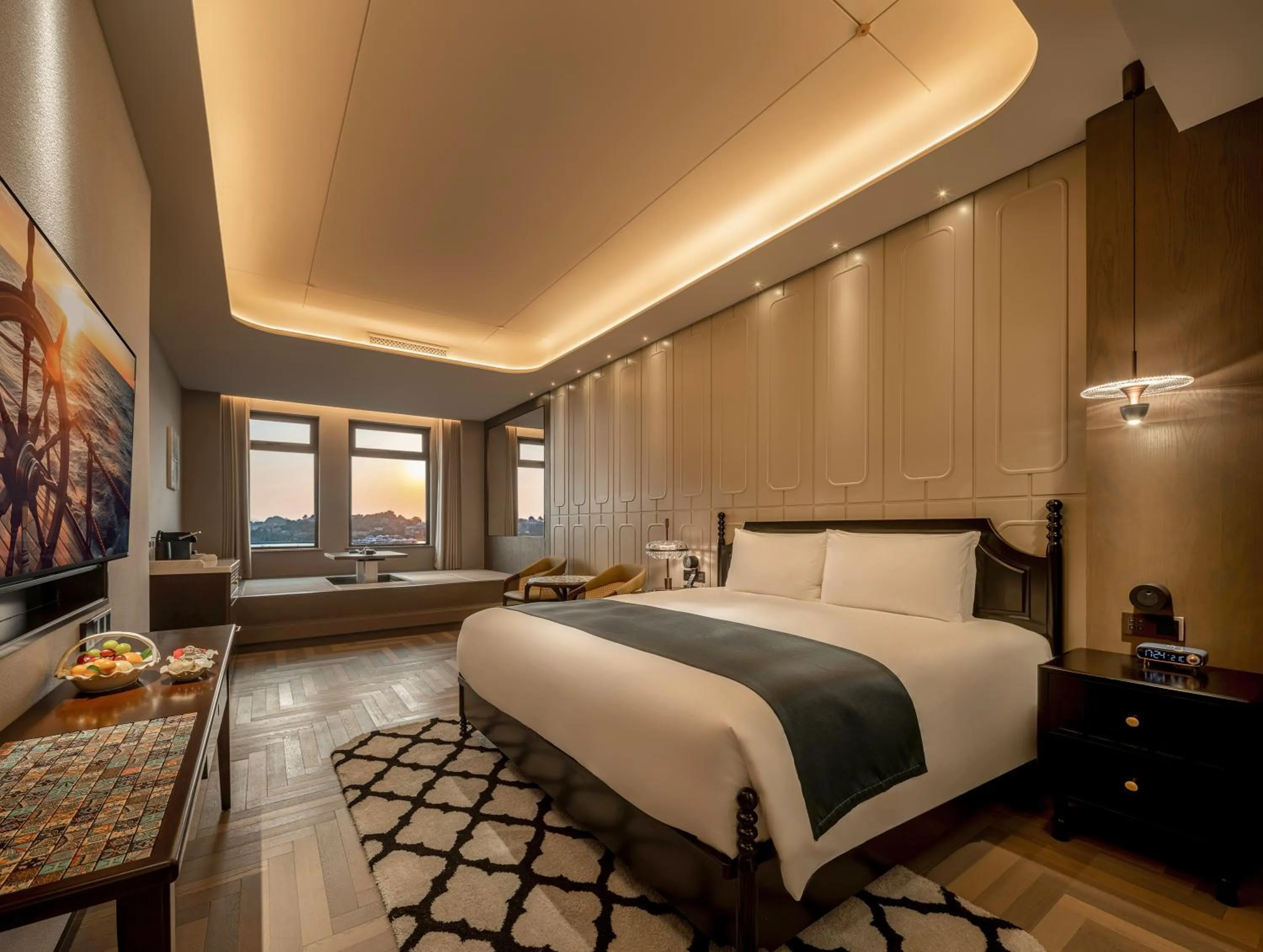 Bedroom, Bed in Xiamen Lujiang Harbourview Hotel