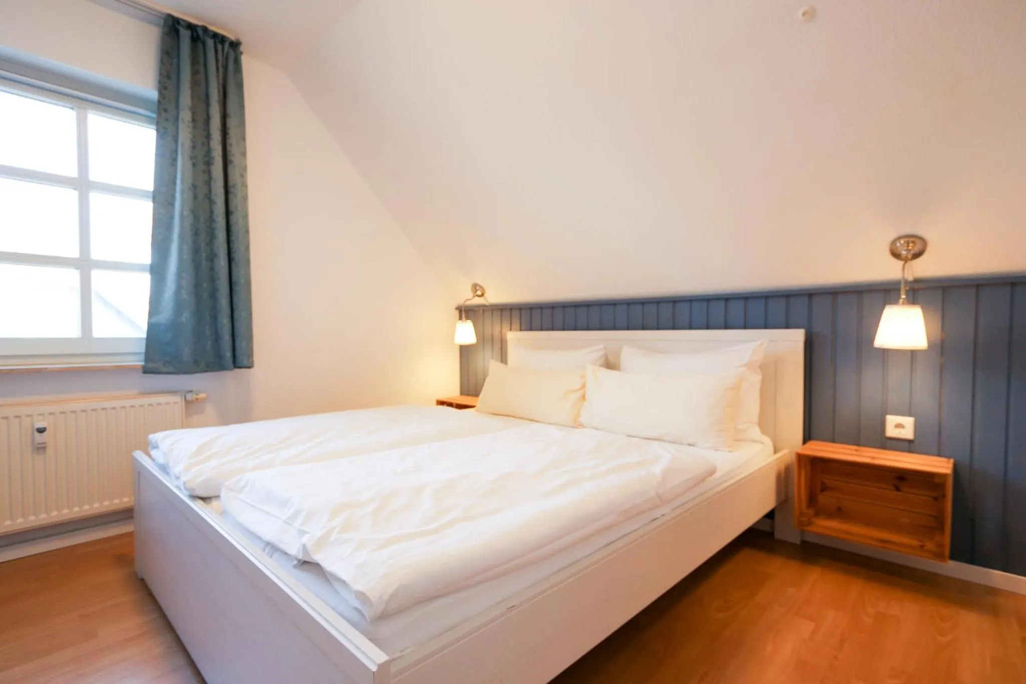 Bed in Captain Pahlen Ferienanlage