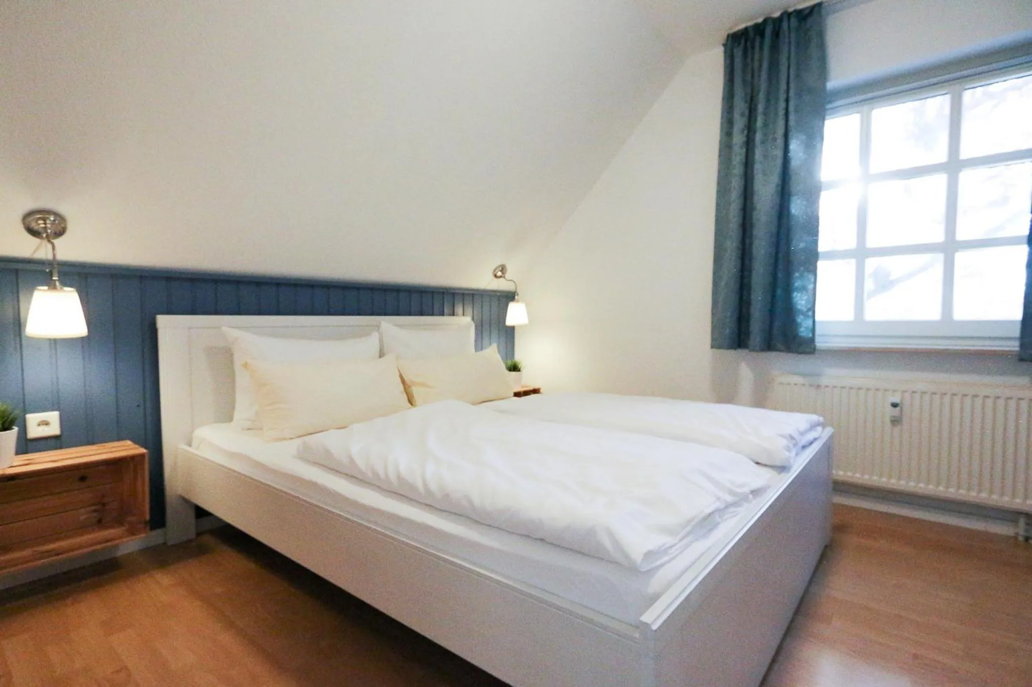 Bed in Captain Pahlen Ferienanlage