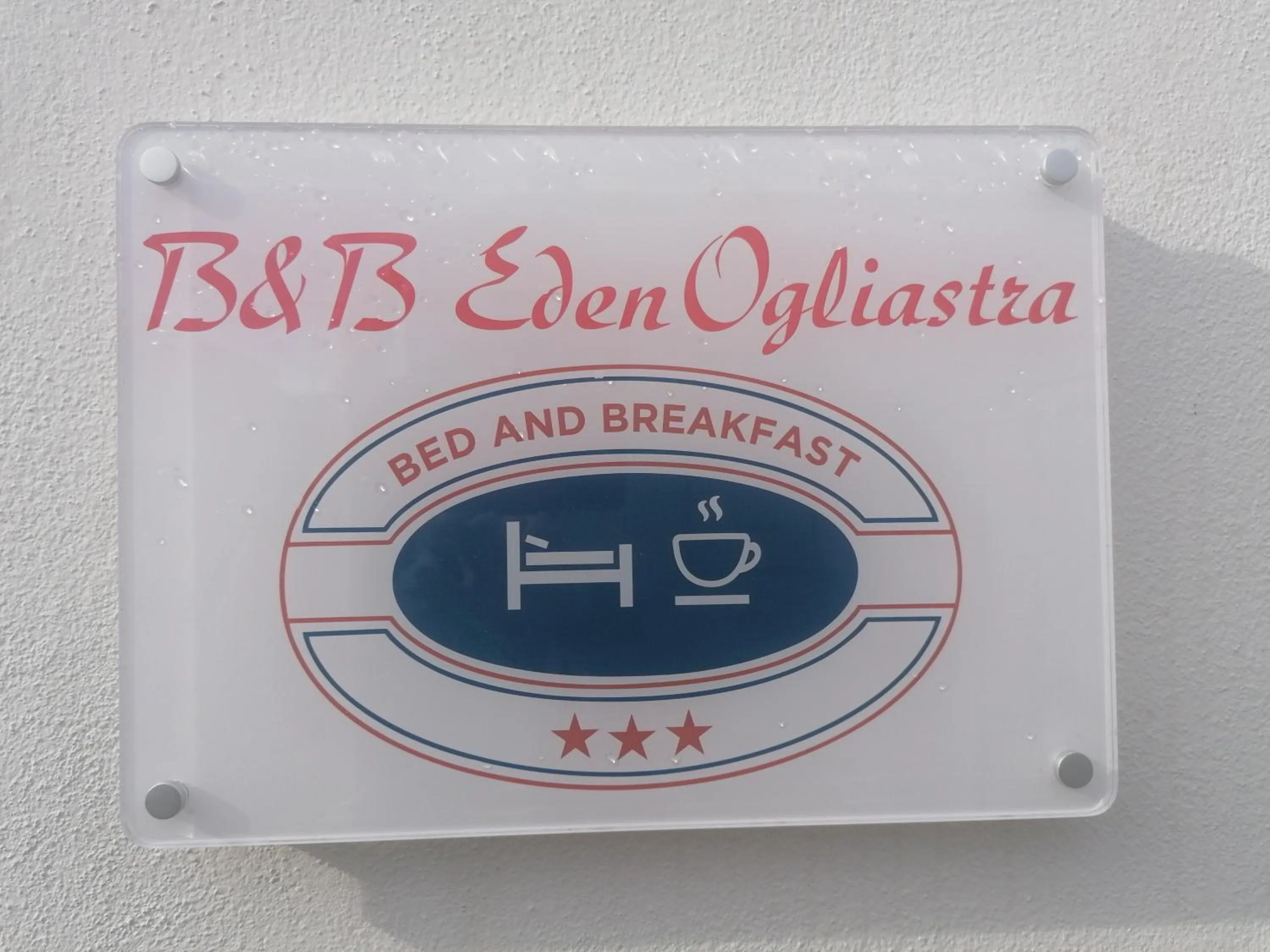 Certificate/Award in B&B EDEN OGLIASTRA