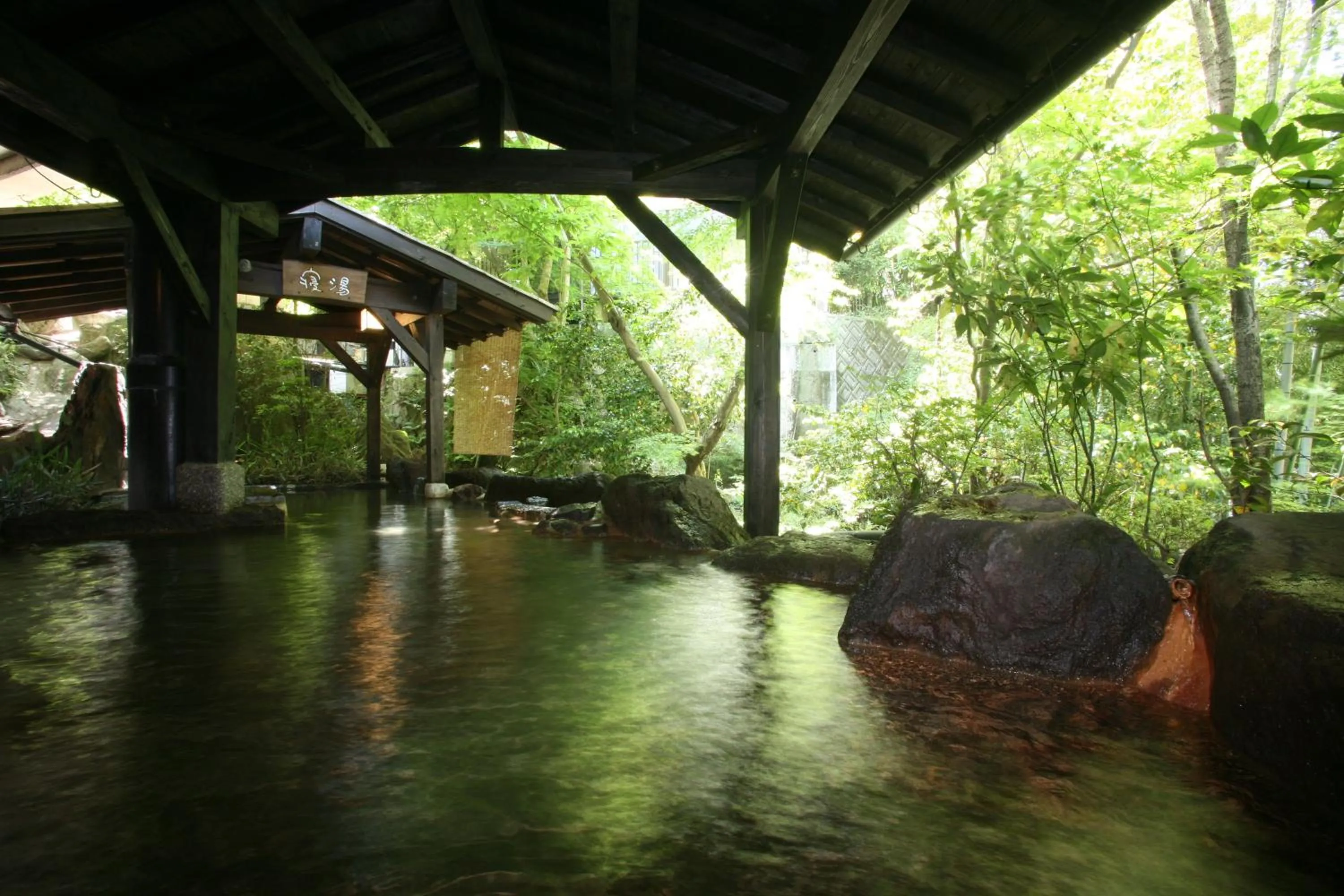 Hot Spring Bath in Ryokan Wakaba