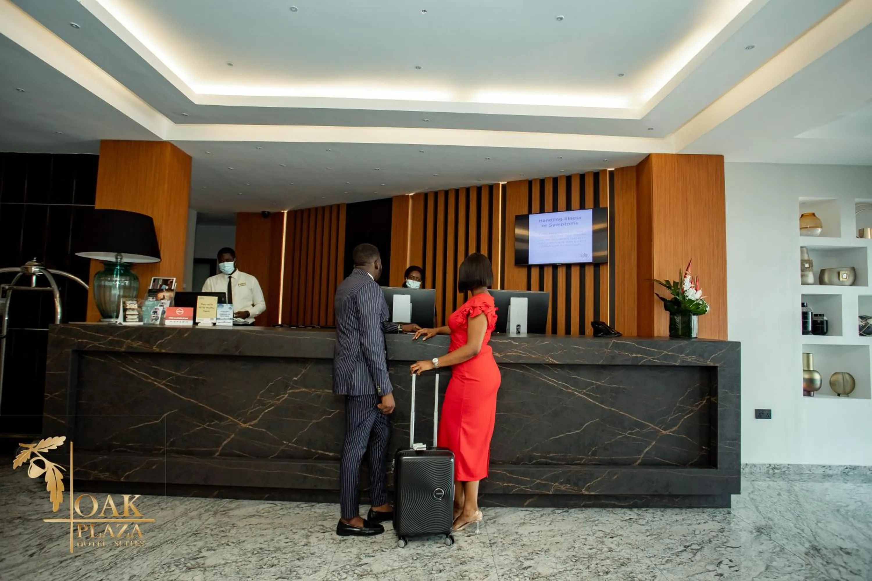 Lobby or reception in Oak Plaza Hotels East Airport