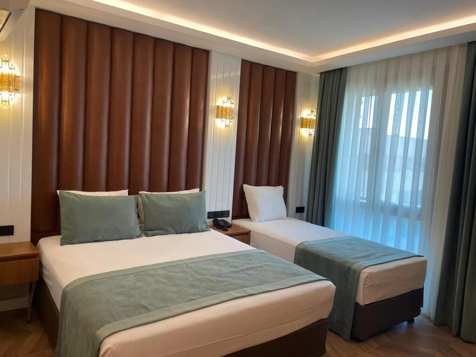 Bed in Gumus Palace Hotel