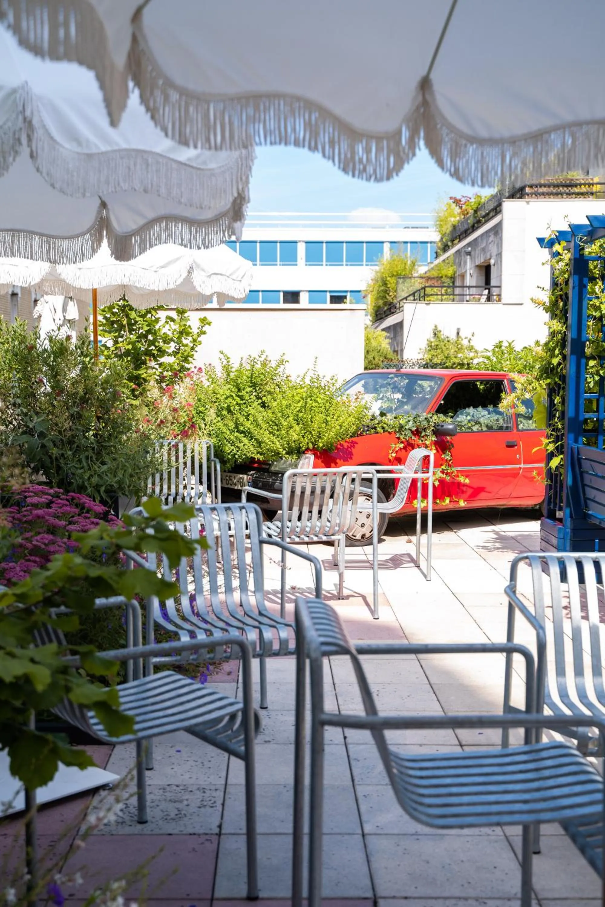 Patio in Hôtel Rosalie