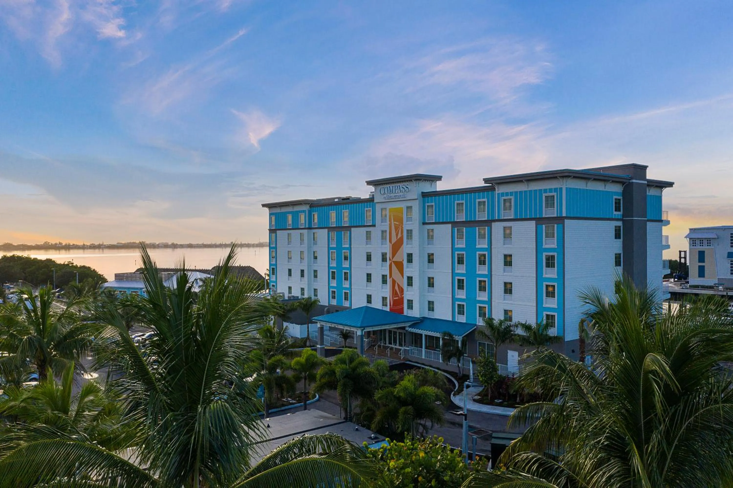 Property building in Compass Hotel by Margaritaville Anna Maria Sound