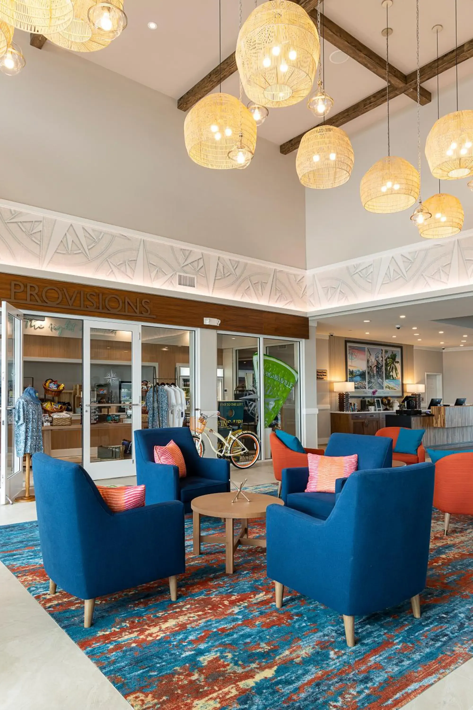 Lobby or reception in Compass Hotel by Margaritaville Anna Maria Sound Lobby or reception in Compass Hotel by Margaritaville Anna Maria Sound