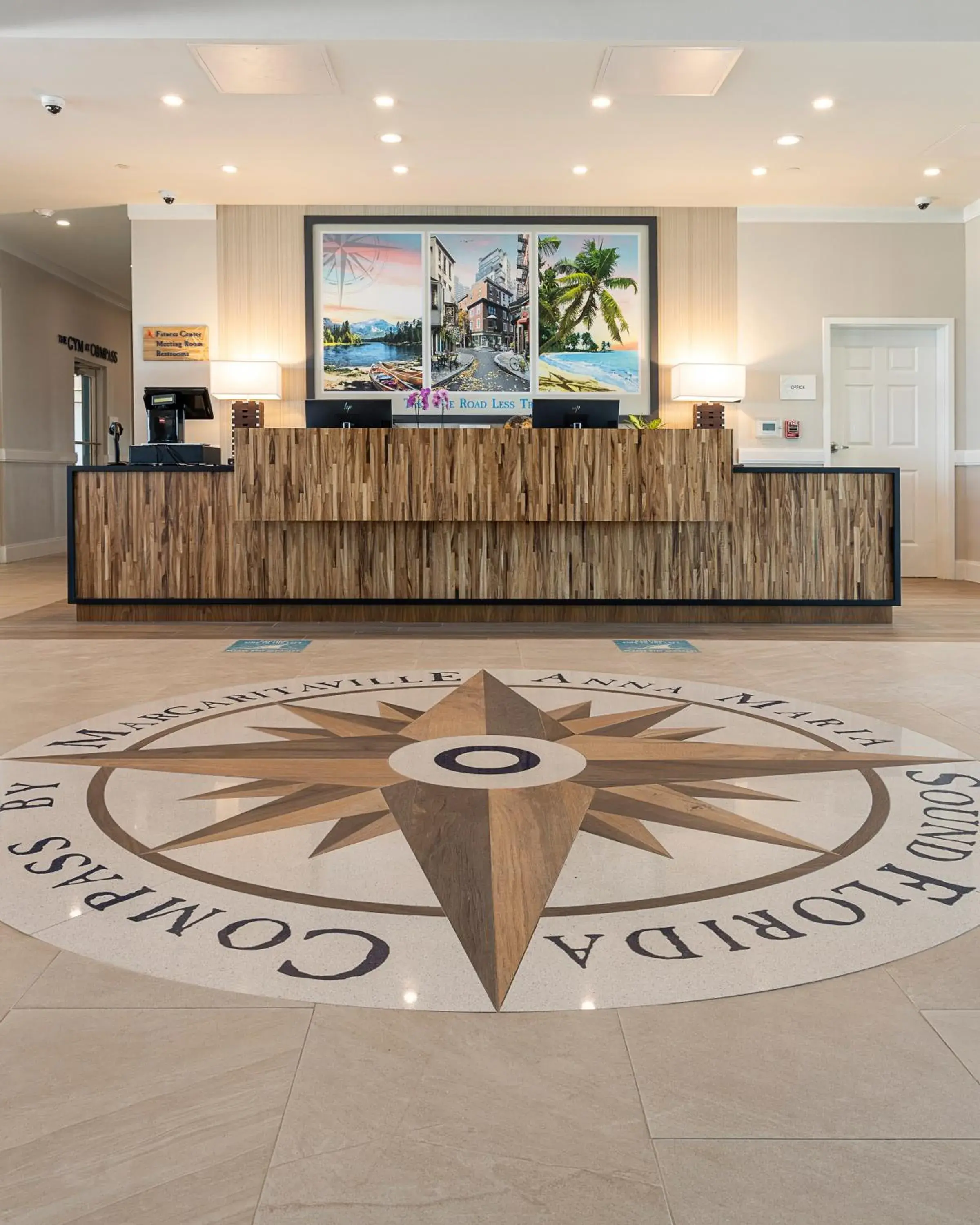 Lobby or reception in Compass Hotel by Margaritaville Anna Maria Sound Lobby or reception in Compass Hotel by Margaritaville Anna Maria Sound
