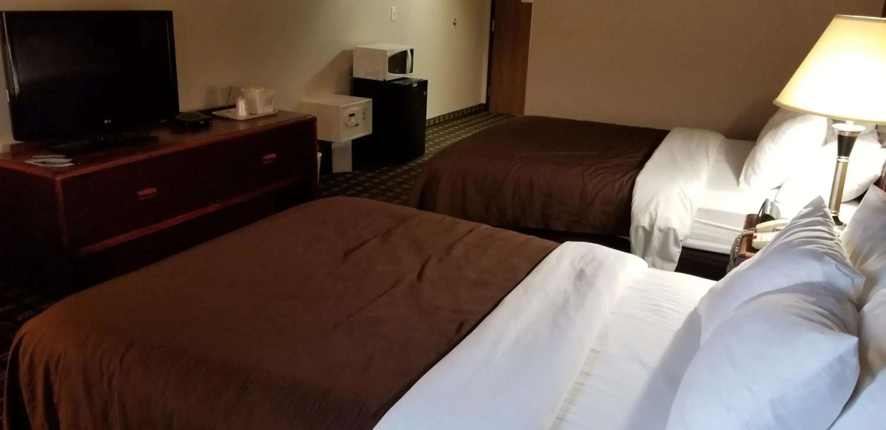 TV and multimedia, Bed in FairBridge Inn & Suites Batavia-Darien Amusement Park