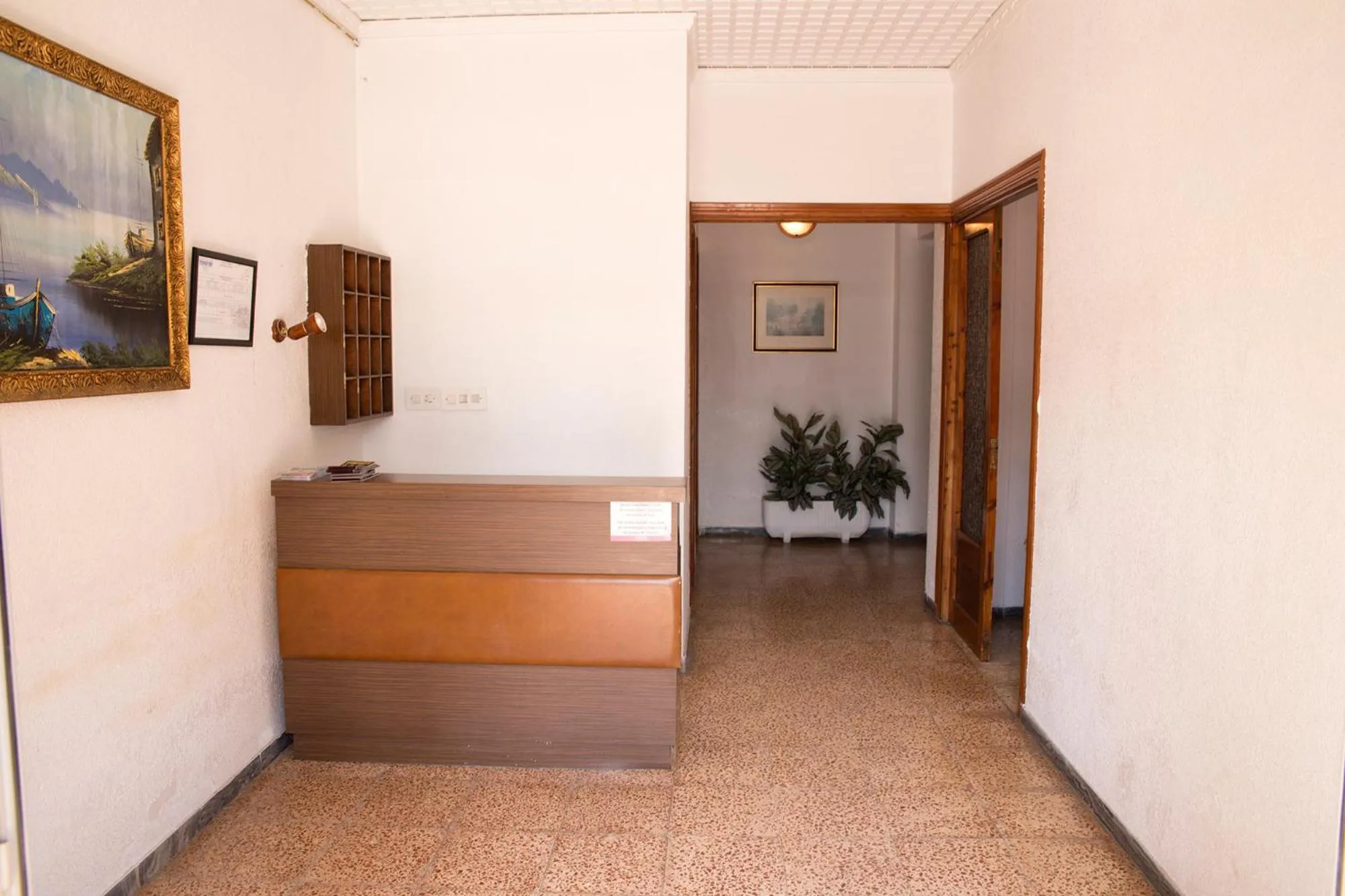 Lobby or reception, Bed in Hostal Susi