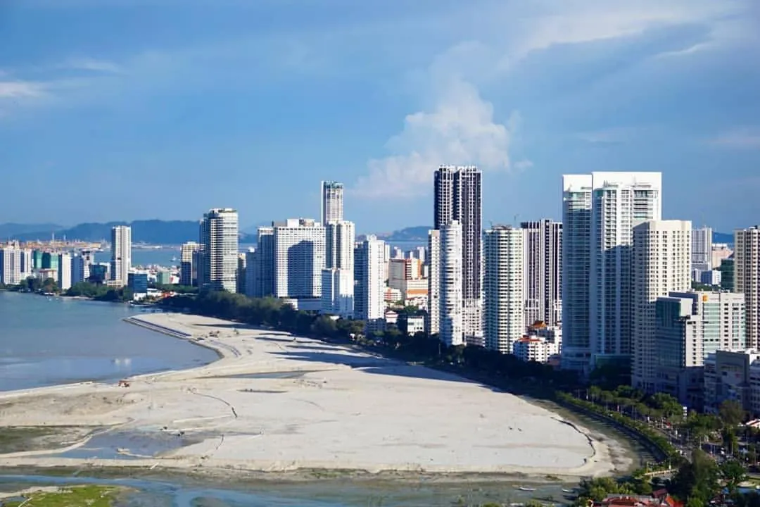 City view in Seaview Landmark Studio Homestay at Gurney 无敌海景套房