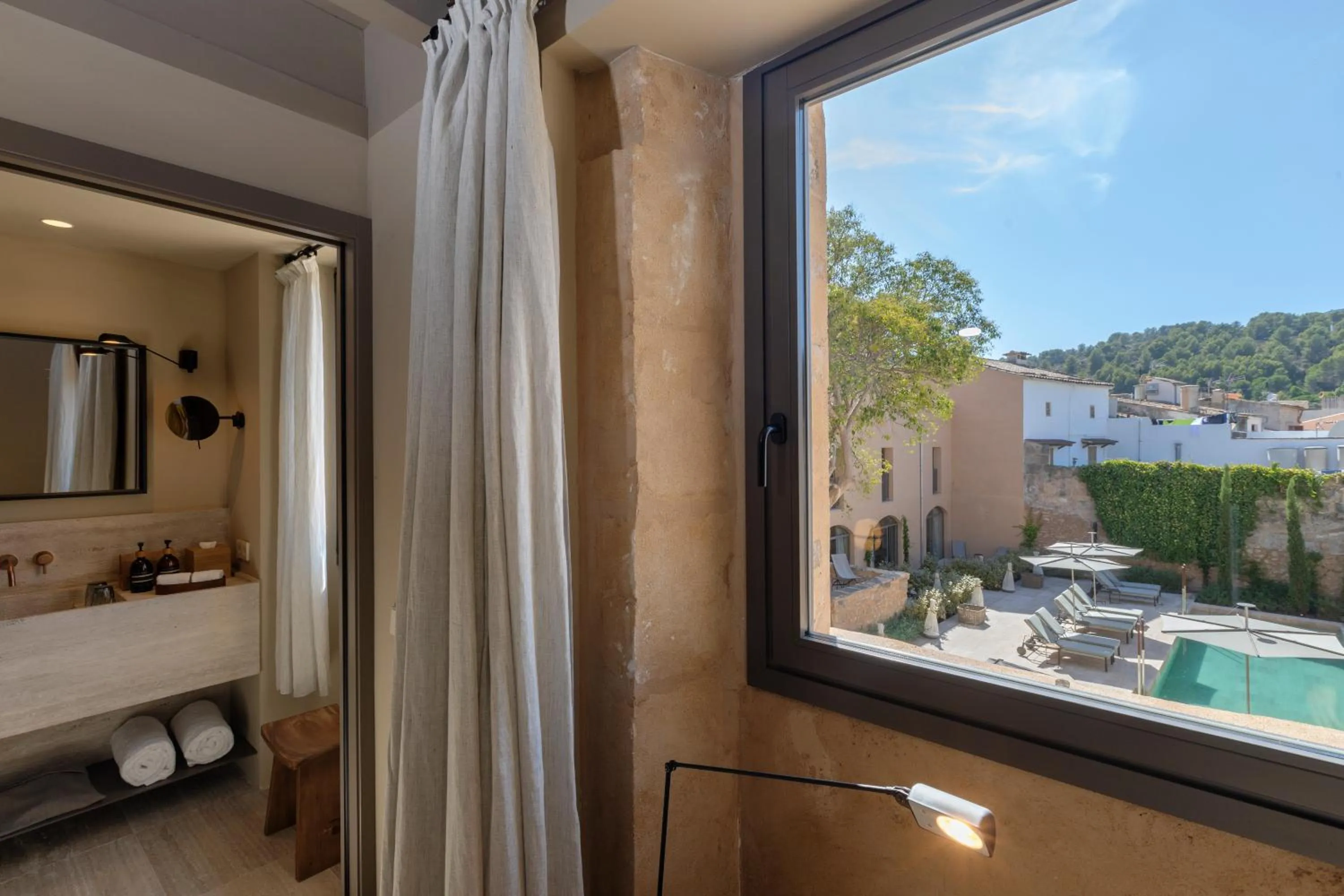 Mountain view, Bed in Can Aulí Luxury Retreat - Adults Only