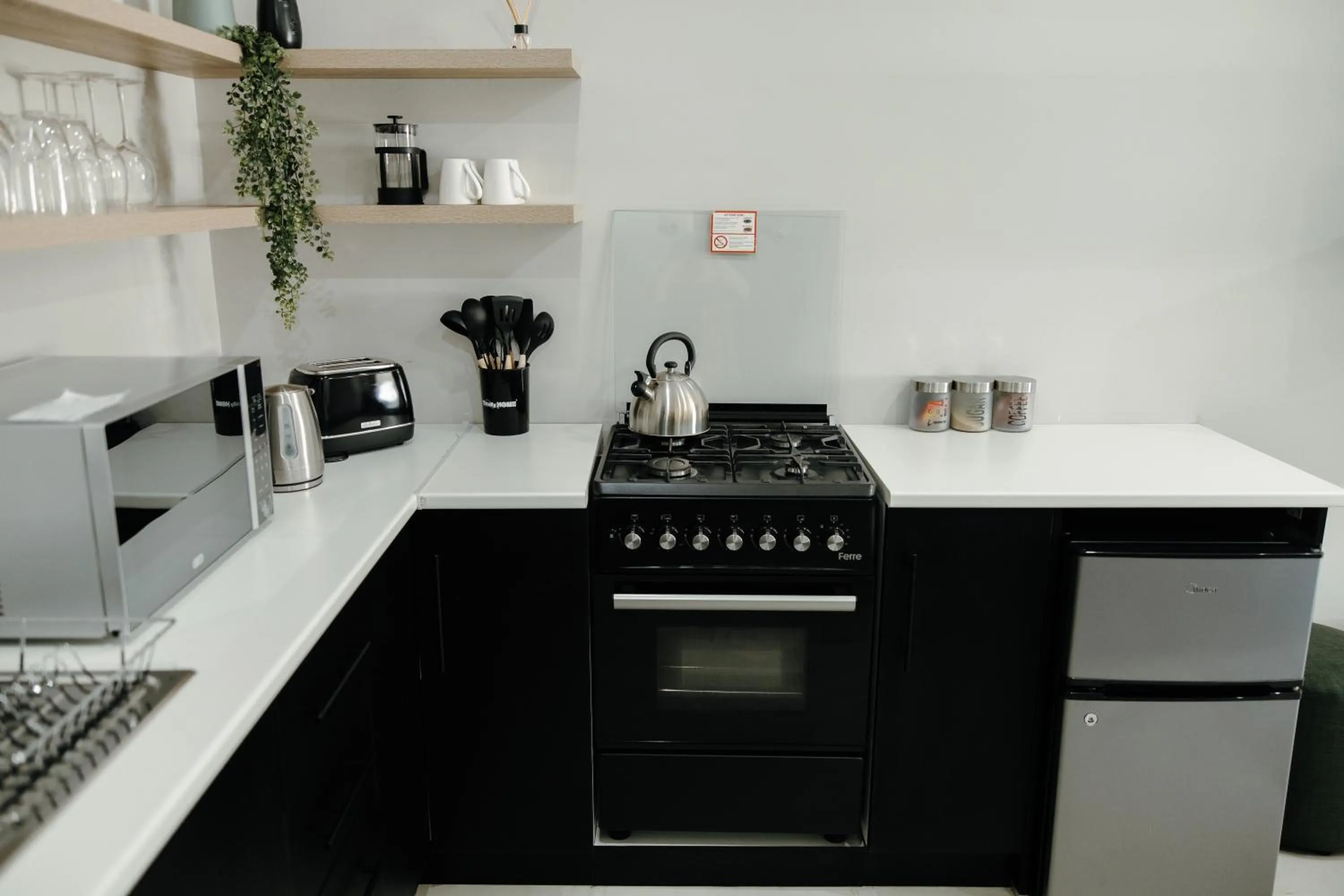 Kitchen or kitchenette in Uitsig Boutique Hotel