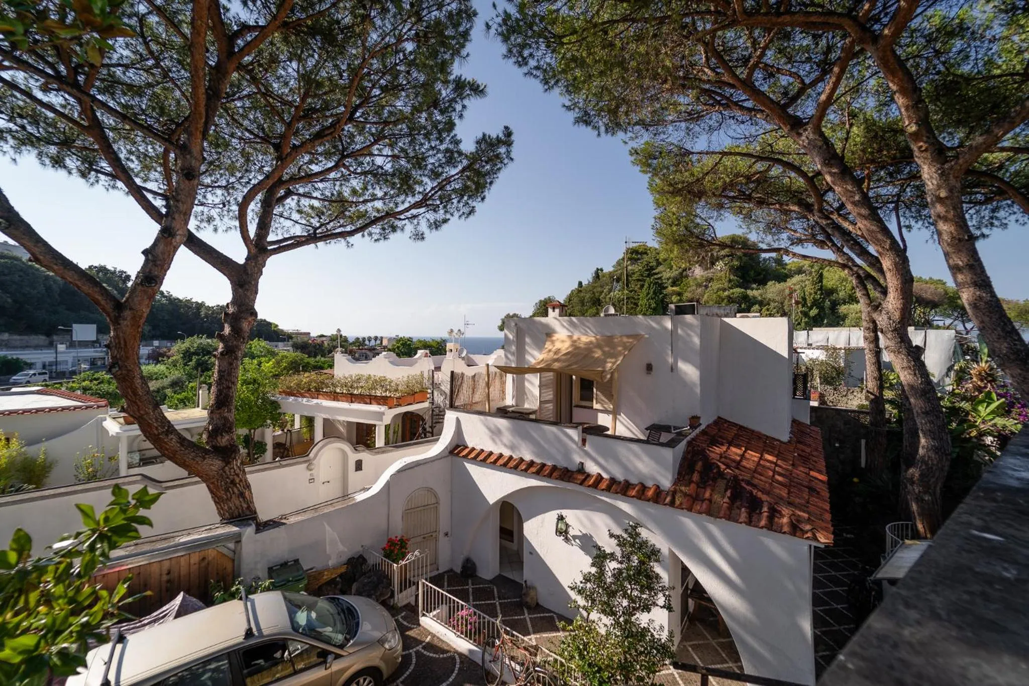 Pool view in Villa Cinque Pini