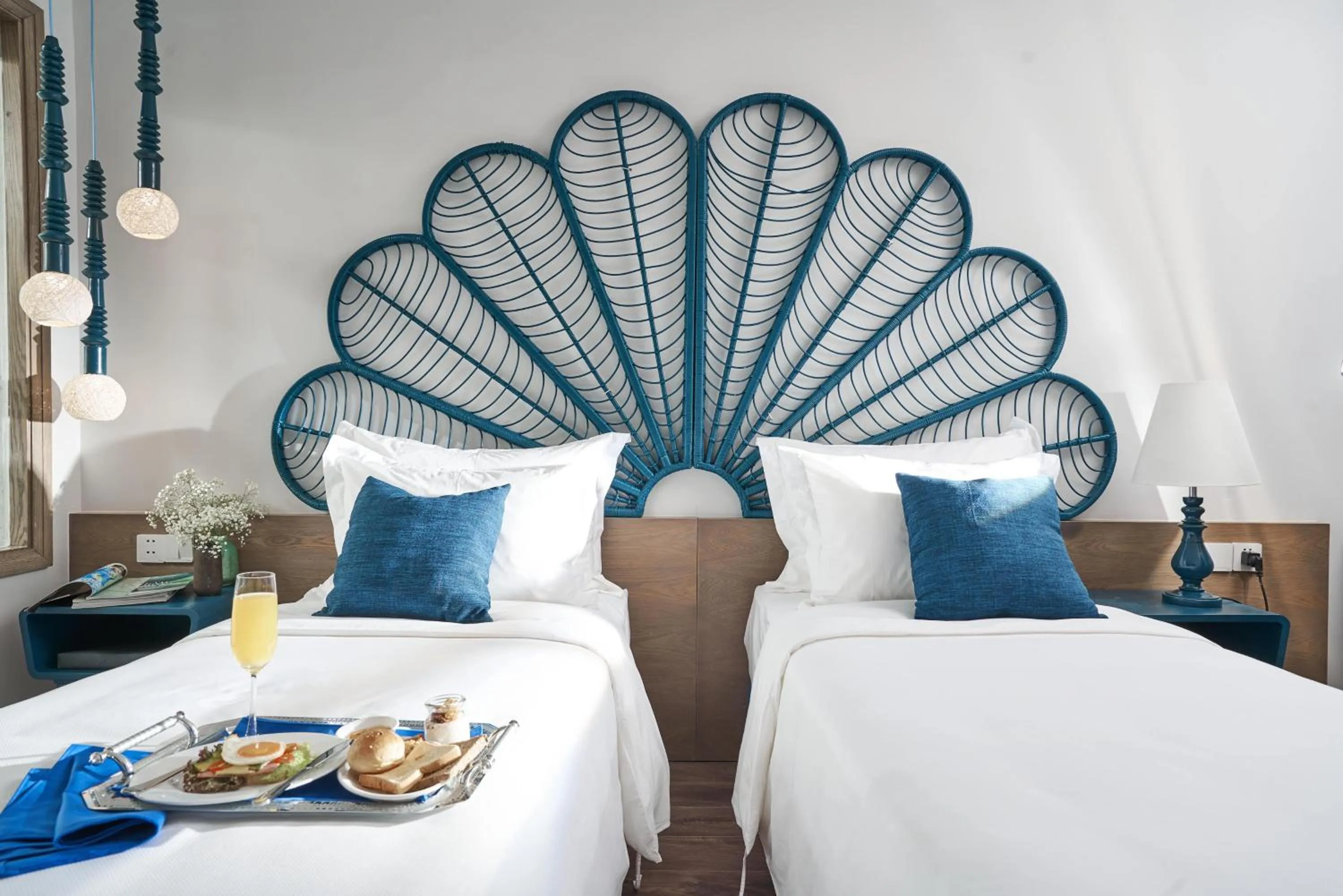 Bed in Sofiana My Khe Hotel & Spa - Rooftop Pool Bar - Free Craft Beer and 20 minute Spa per Room