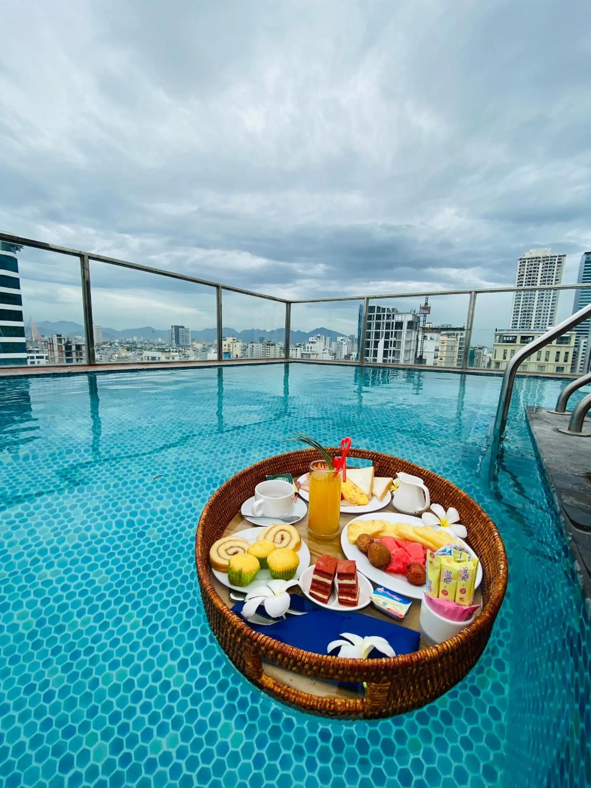 Breakfast in Sofiana My Khe Hotel & Spa - Rooftop Pool Bar - Free Craft Beer and 20 minute Spa per Room
