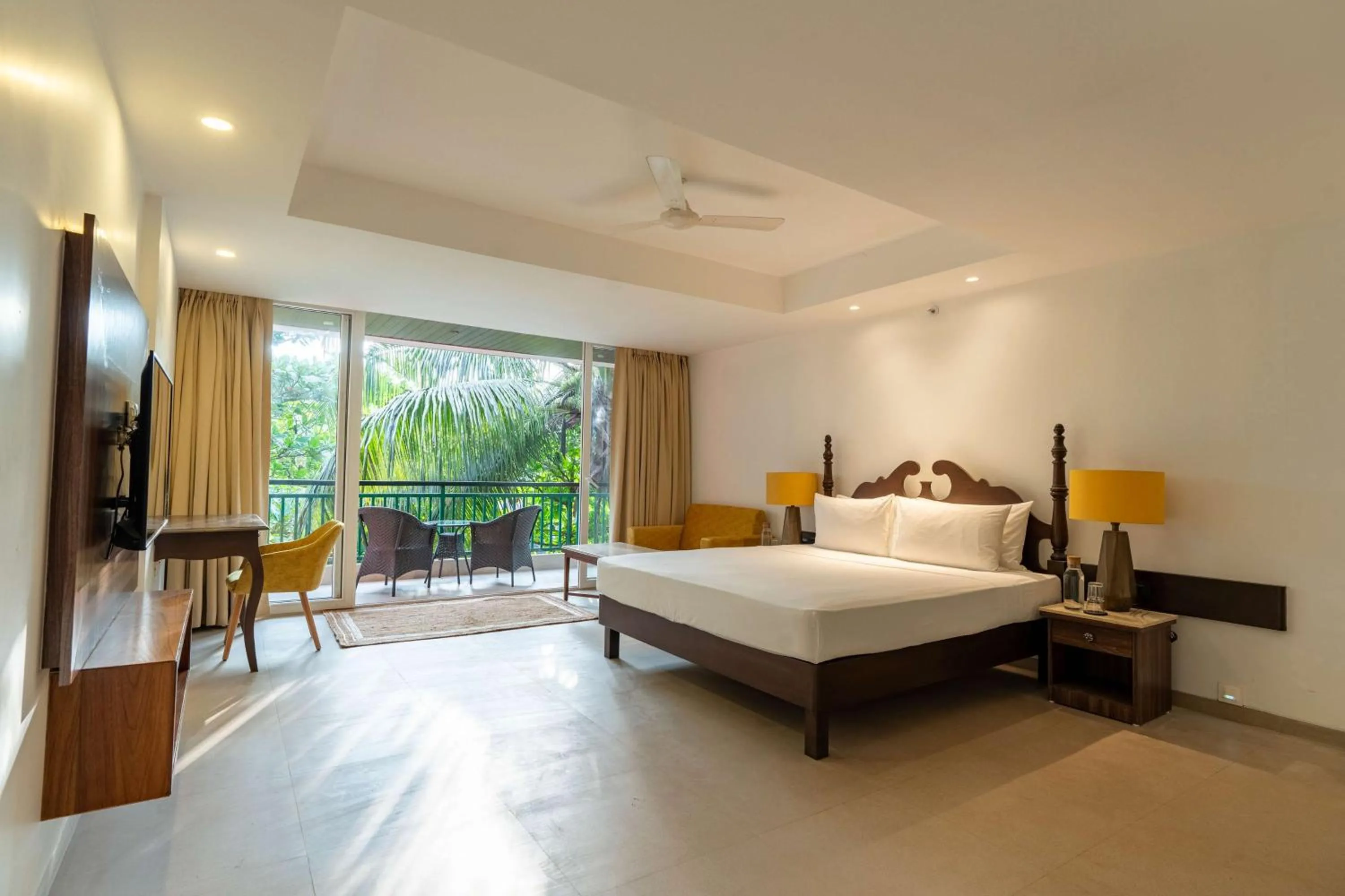 Bedroom, Bed in Mandrem Beach Resort, a member of Radisson Individuals Retreat