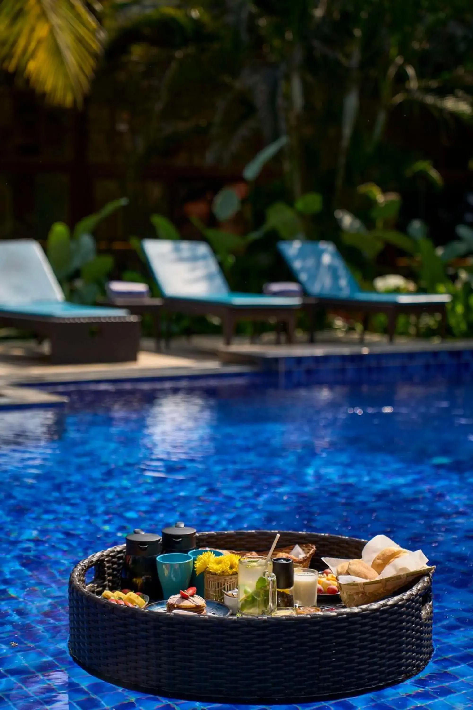 Pool view in Mandrem Beach Resort, a member of Radisson Individuals Retreat Pool view in Mandrem Beach Resort, a member of Radisson Individuals Retreat
