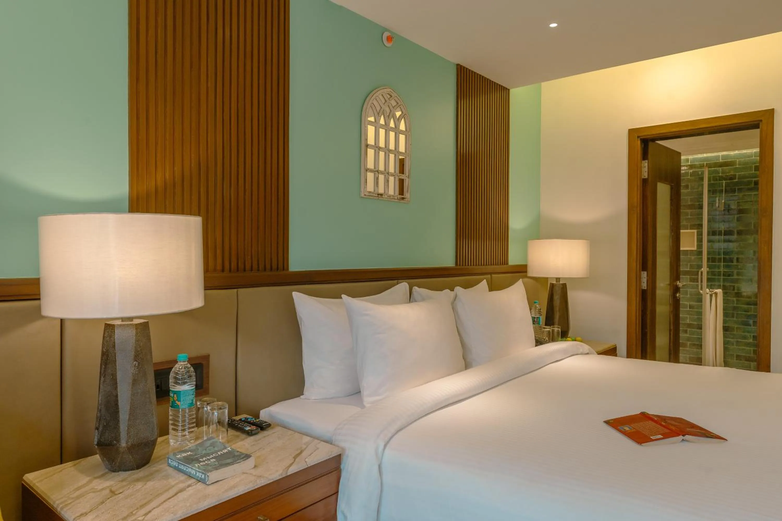 Bedroom, Bed in Mandrem Beach Resort, a member of Radisson Individuals Retreat