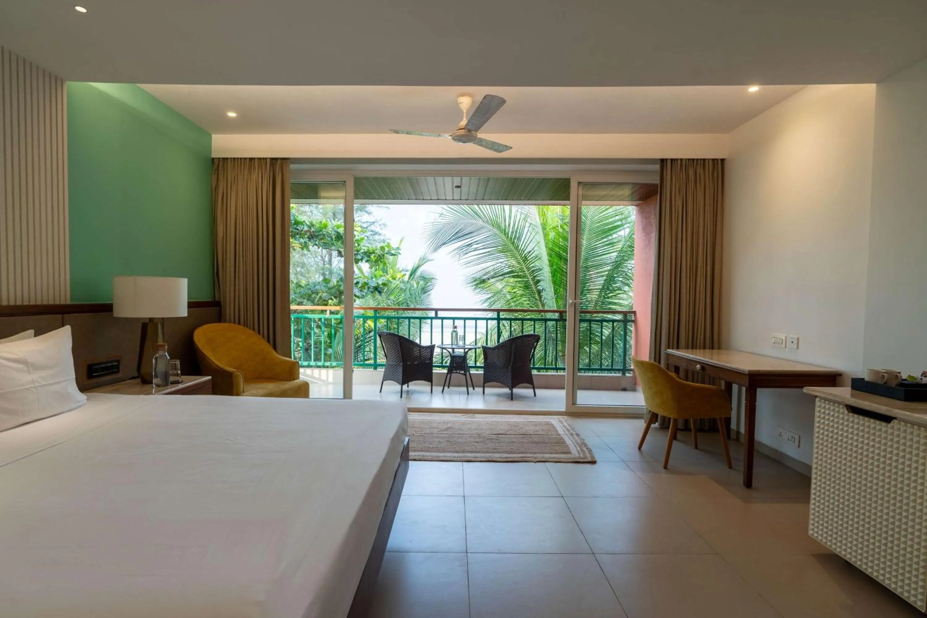Bedroom, Bed in Mandrem Beach Resort, a member of Radisson Individuals Retreat