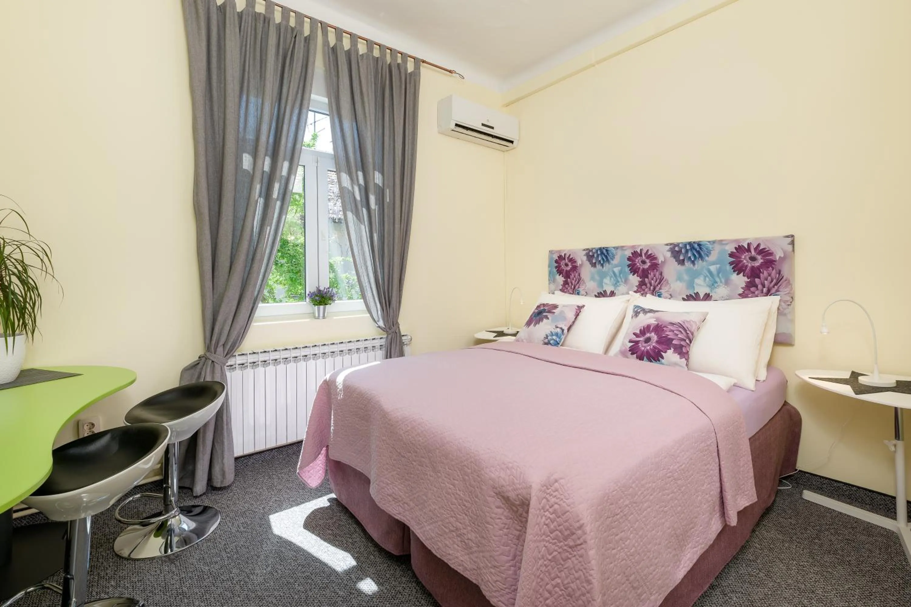 Bed in Anastasia Suites Zagreb