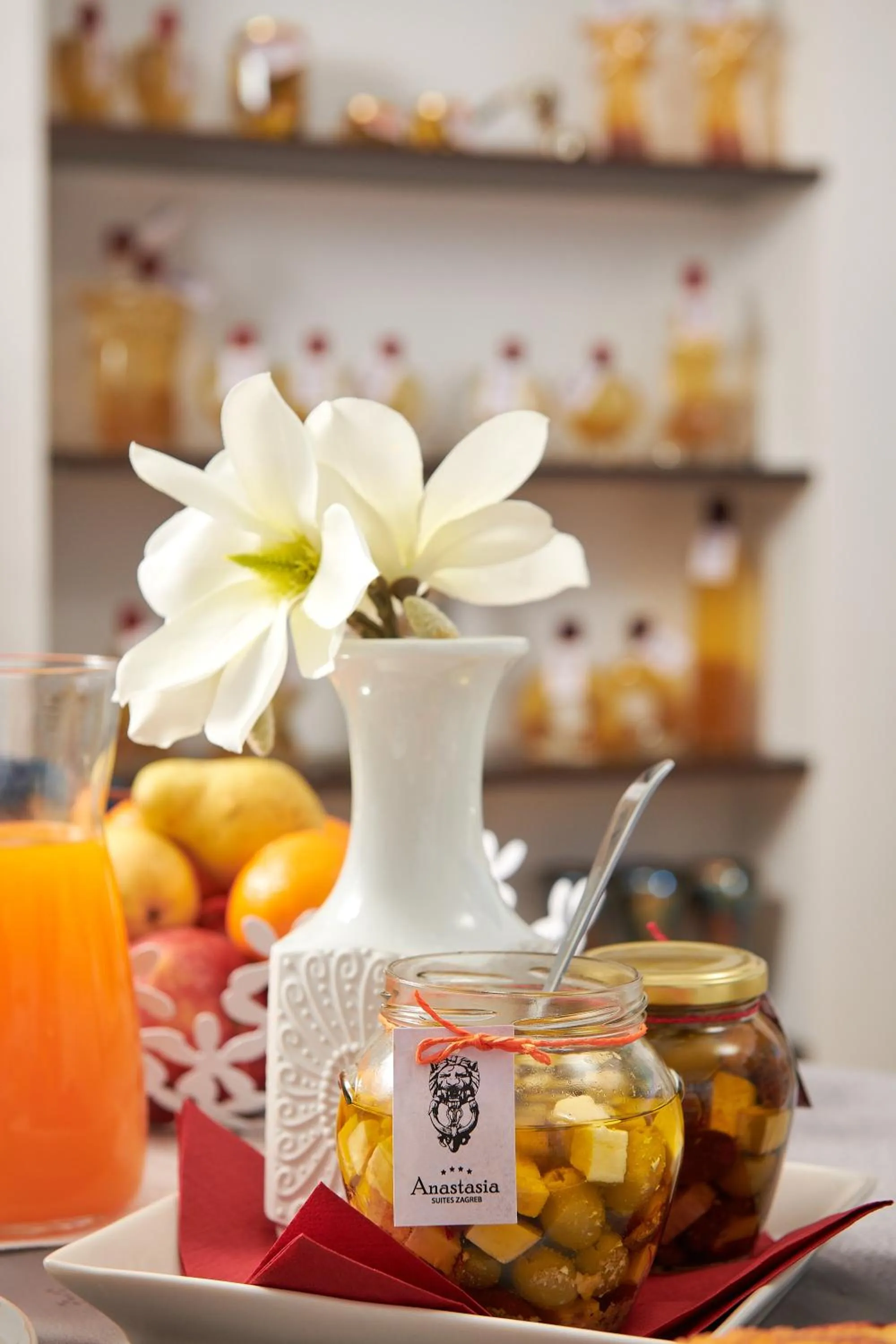 Food and drinks in Anastasia Suites Zagreb