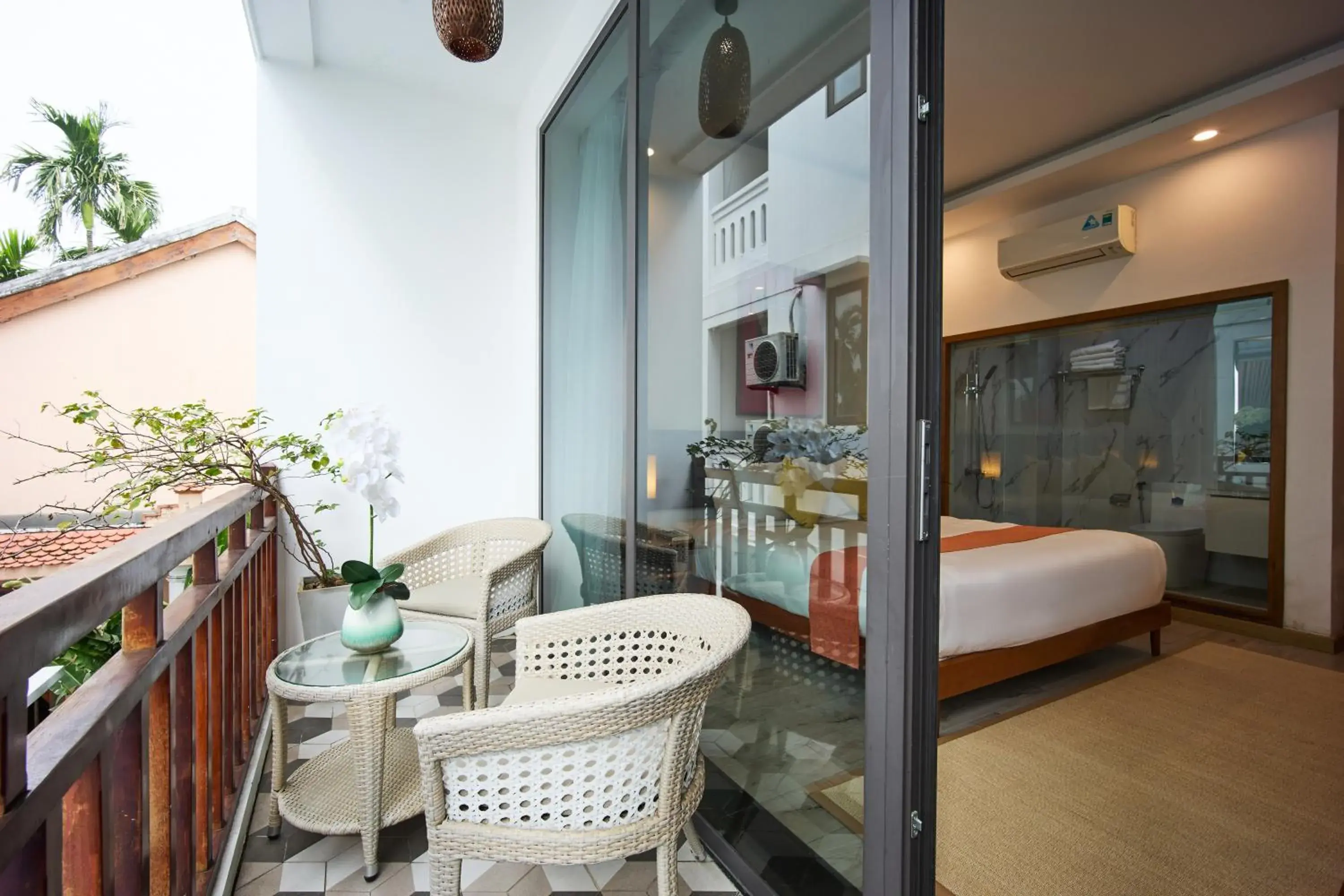 View (from property/room), Bed in Chieu Ha Village Riverside - Hoi An View (from property/room), Bed in Chieu Ha Village Riverside - Hoi An