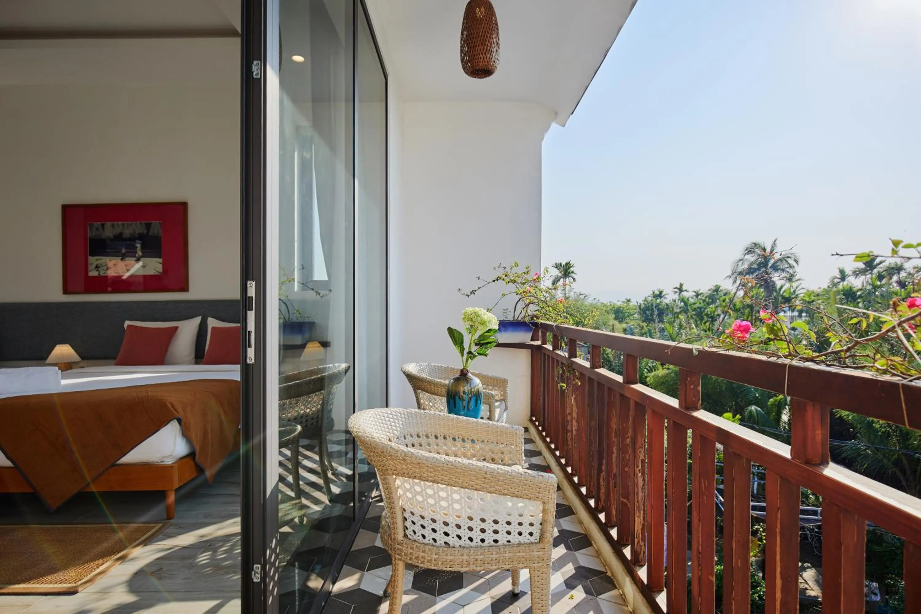 Balcony/Terrace in Chieu Ha Village Riverside - Hoi An