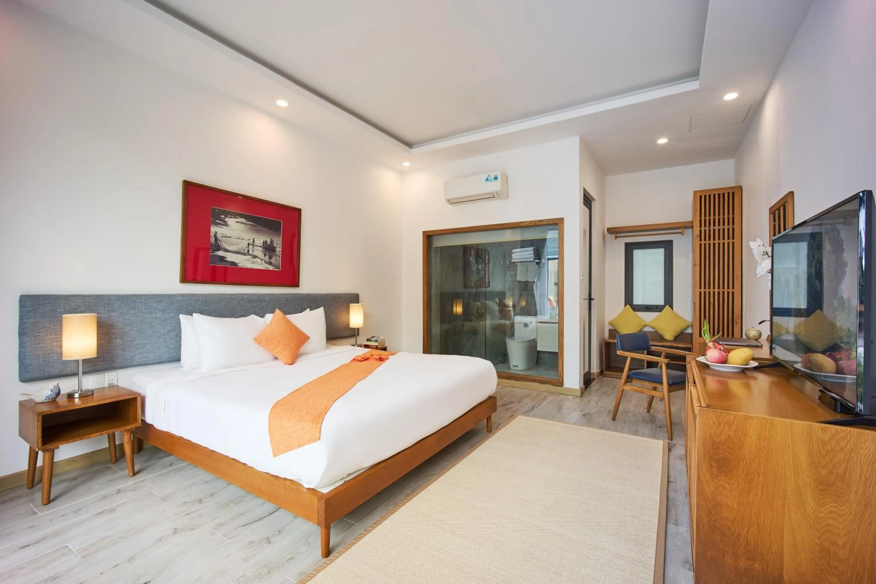 Shower, Bed in Chieu Ha Village Riverside - Hoi An