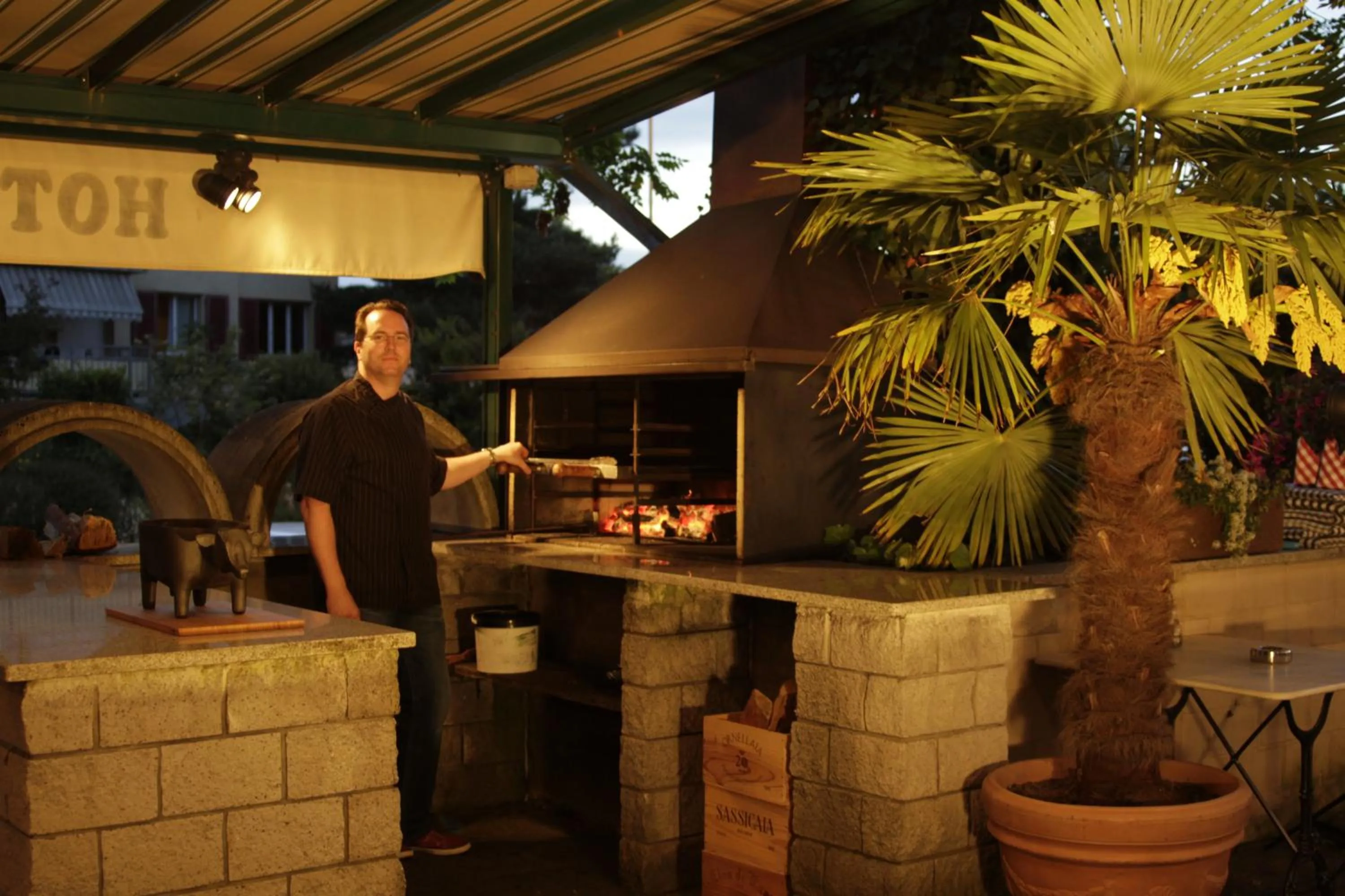BBQ facilities in Hotel Bramen