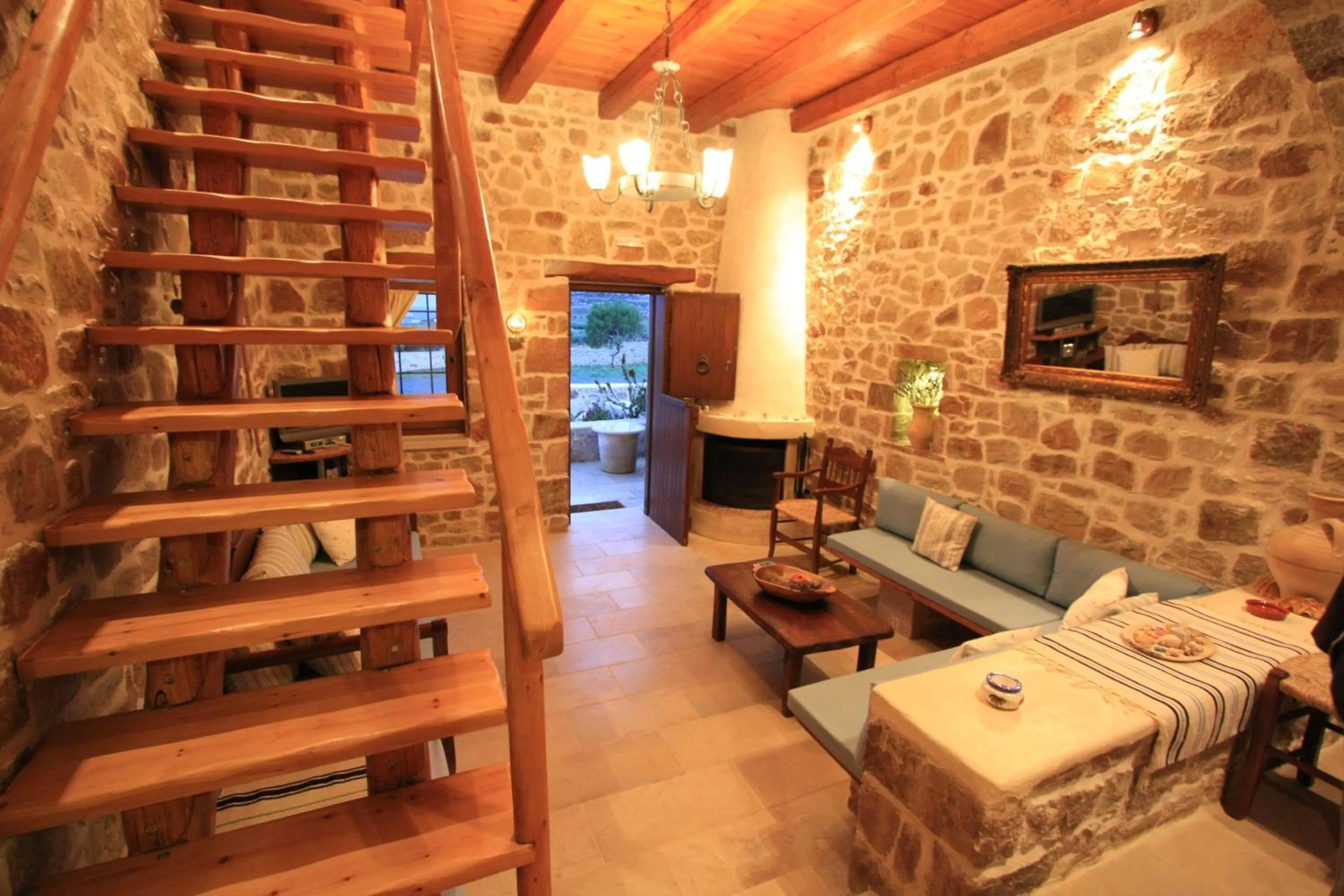 Living room in Lithos Traditional Guest Houses