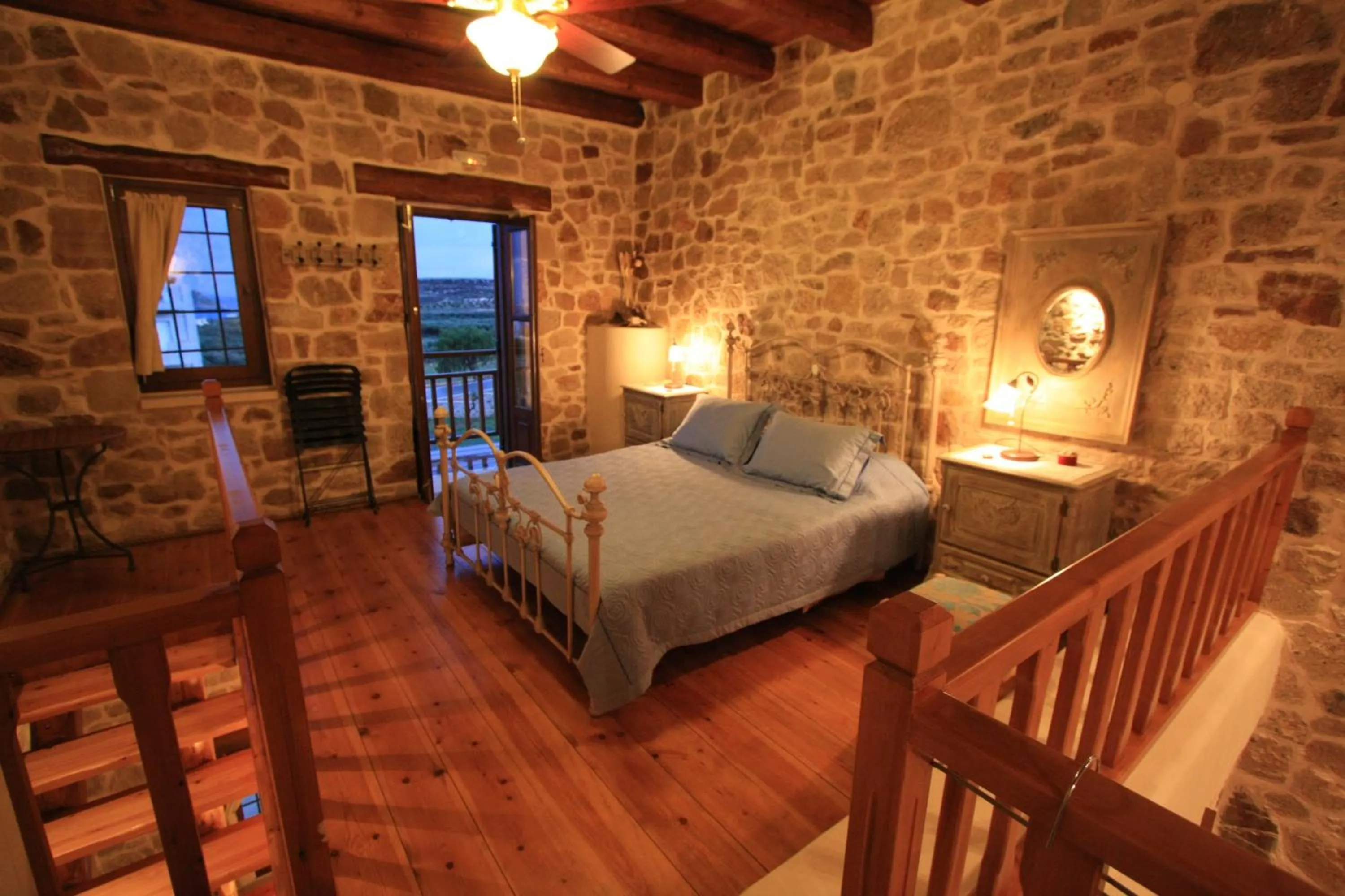 Bedroom, Bed in Lithos Traditional Guest Houses