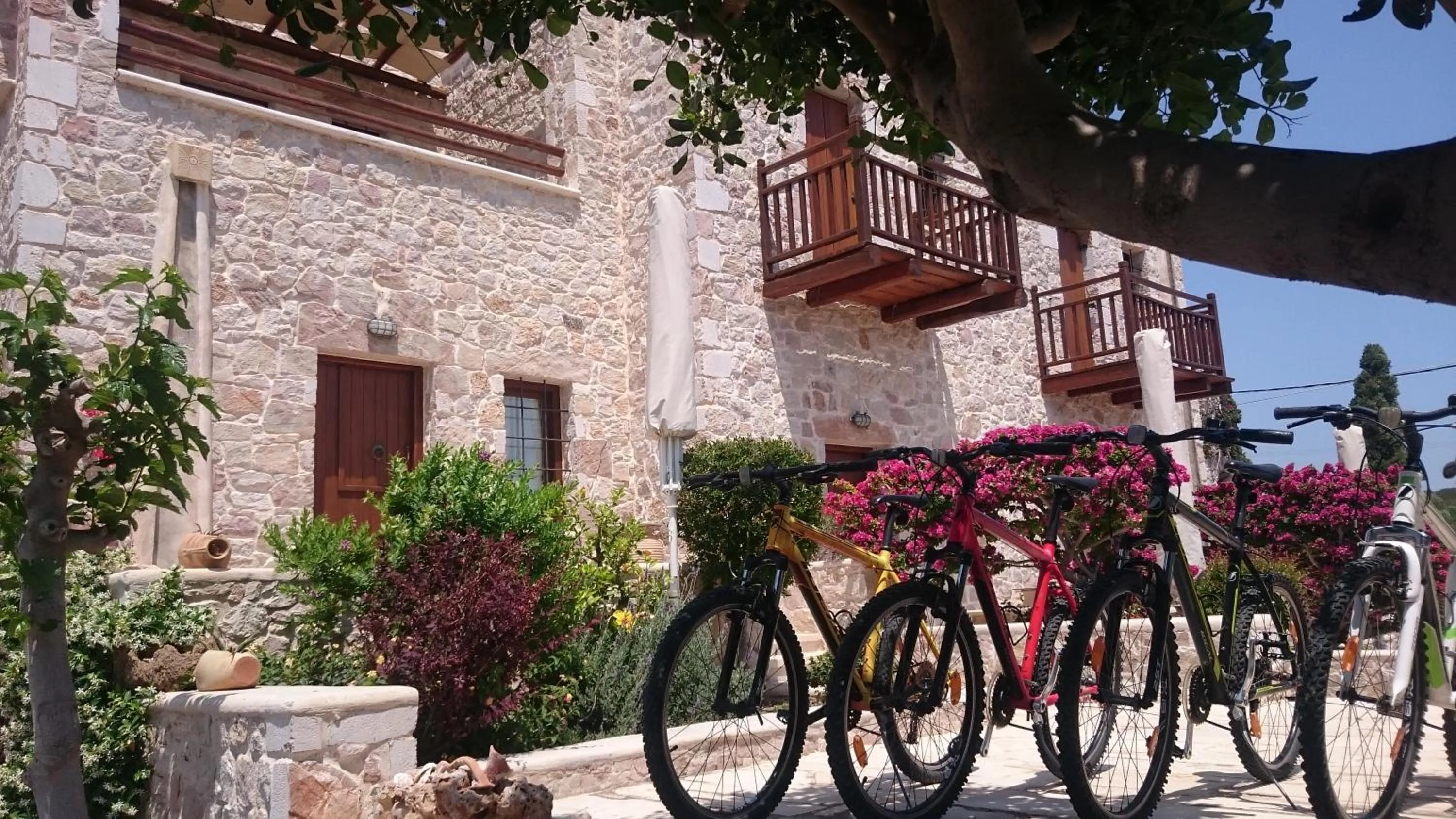 Cycling in Lithos Traditional Guest Houses