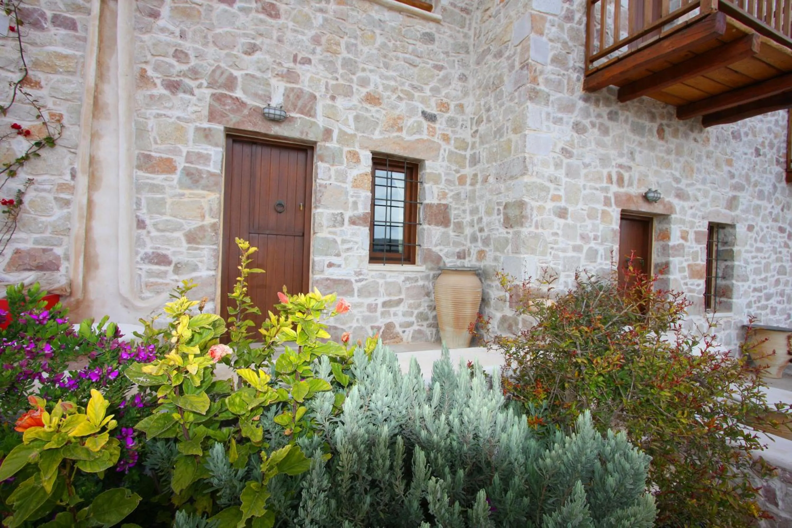 Balcony/Terrace in Lithos Traditional Guest Houses