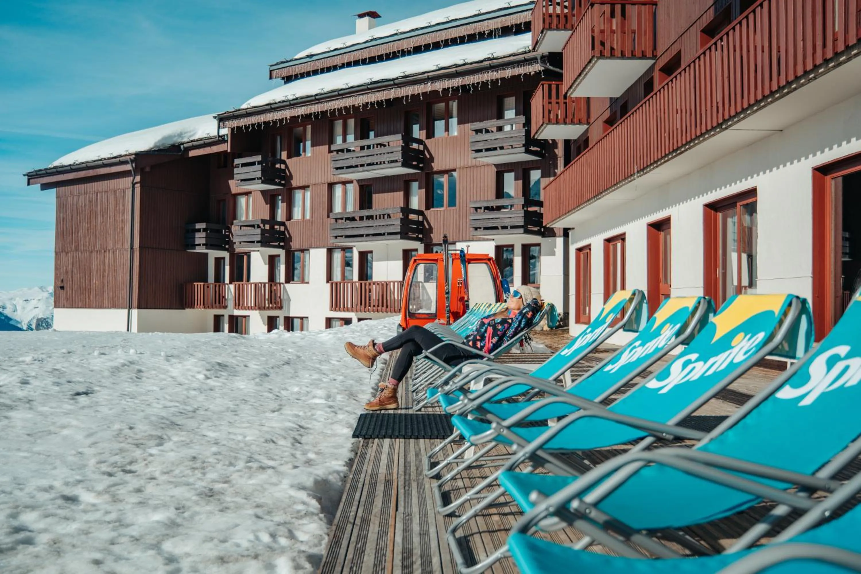 Patio in Hôtel L'Eden des Cimes - Vacances Bleues - Belle Plagne 2100