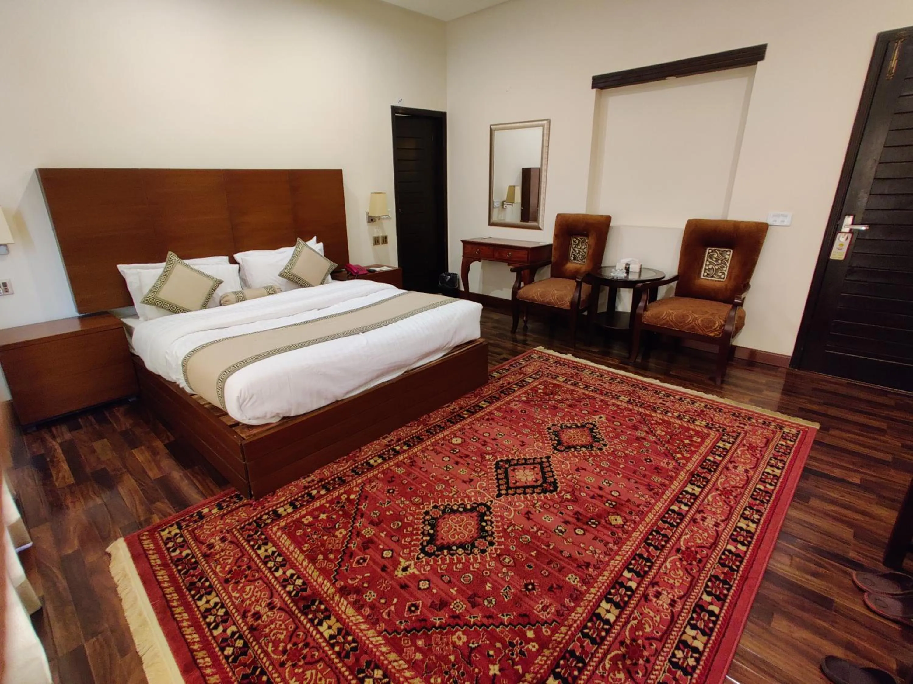 Bed in Shelton’s Rezidor Lahore