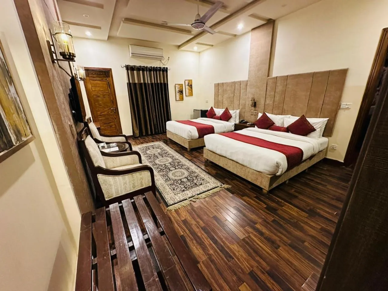 Bed in Shelton’s Rezidor Lahore