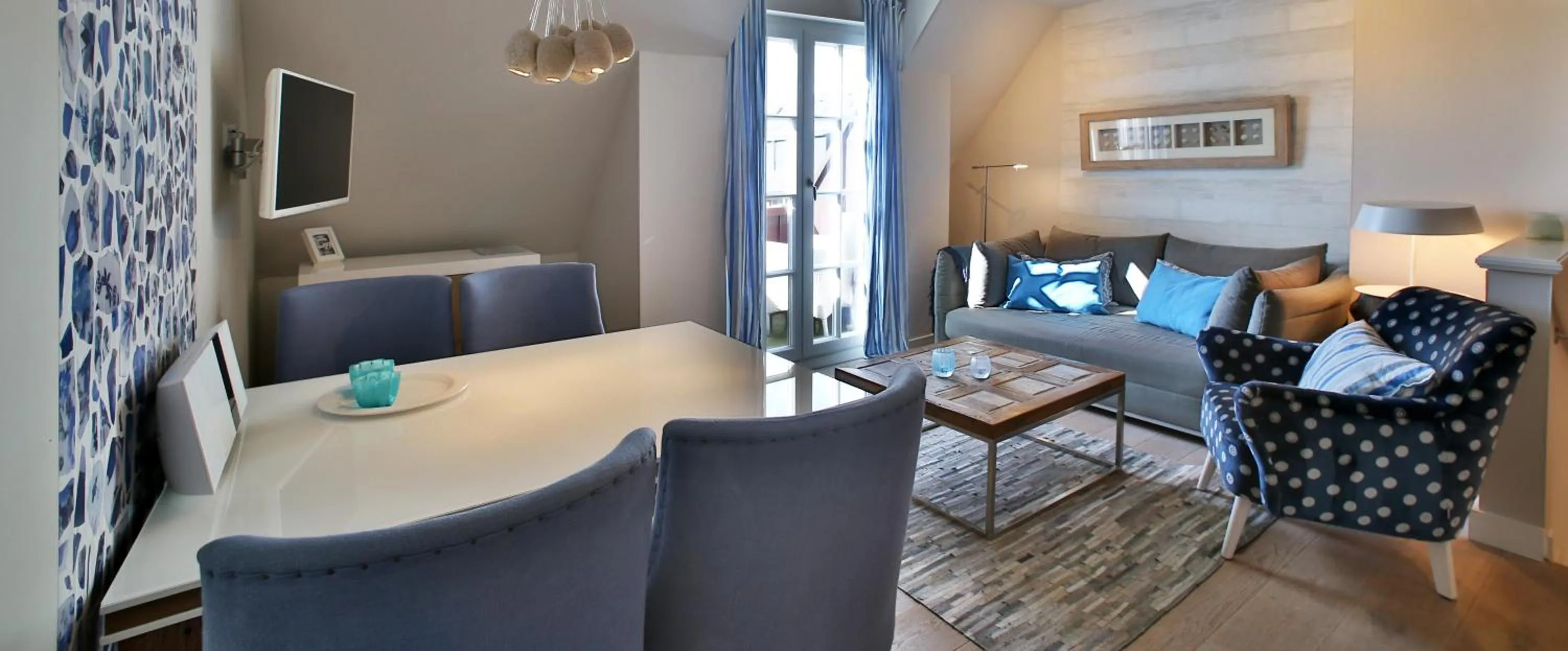 Living room in Apartmenthaus Budersandstraße 53