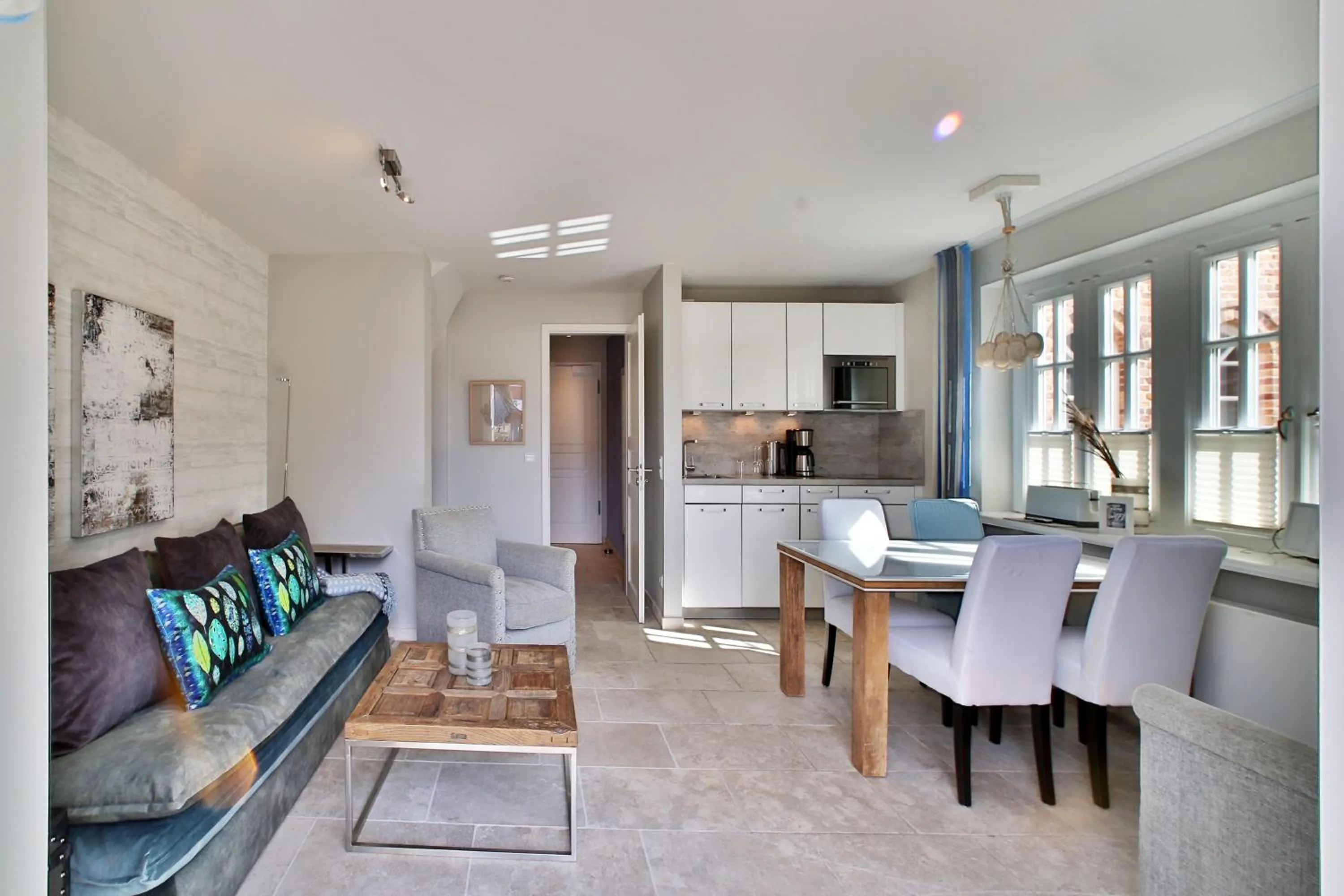 Kitchen or kitchenette in Apartmenthaus Budersandstraße 53