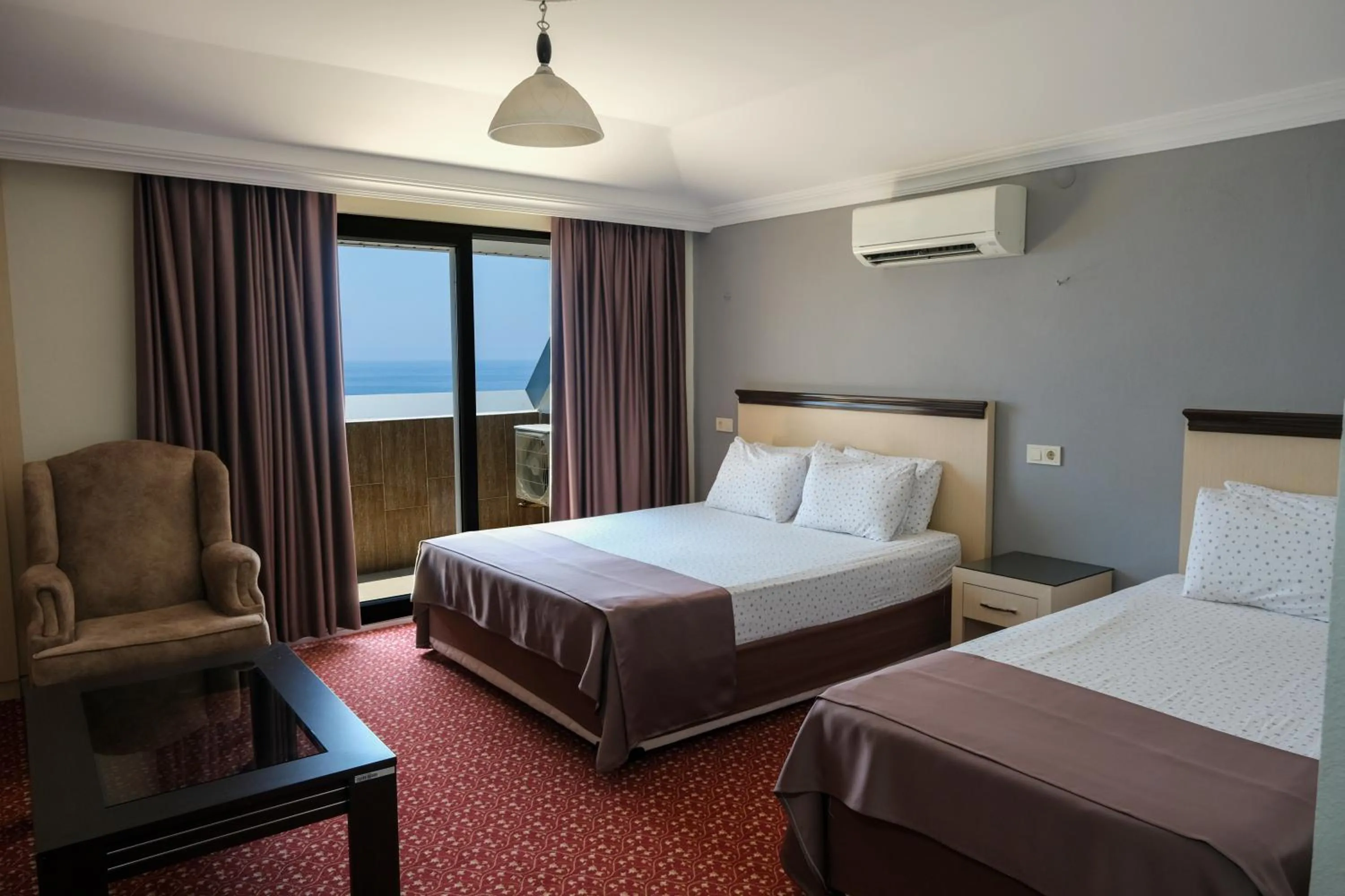 Triple Room with Sea View in AZAK BLUE OTEL