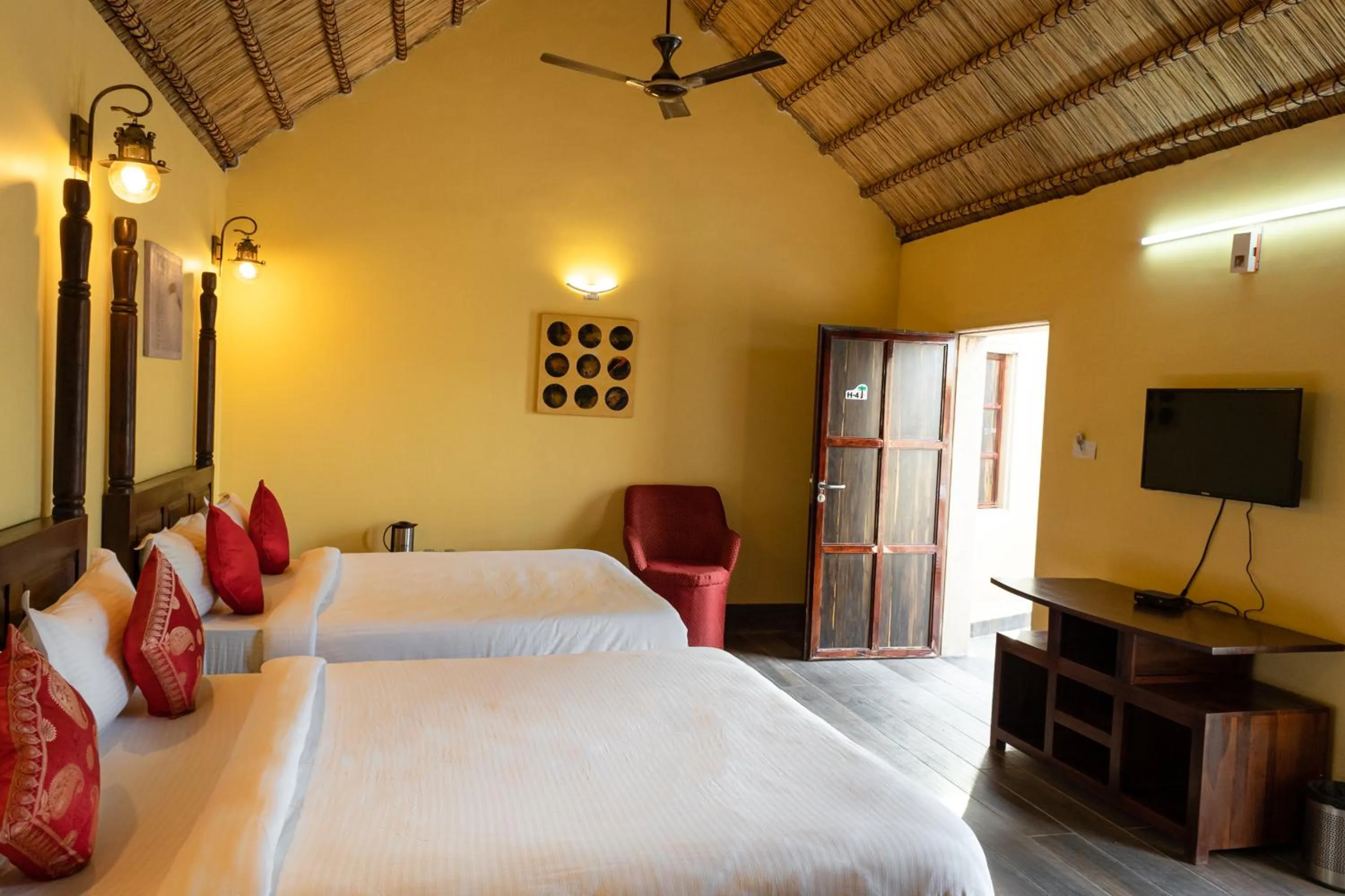 Photo of the whole room, Bed in Riddhi Siddhi Resorts