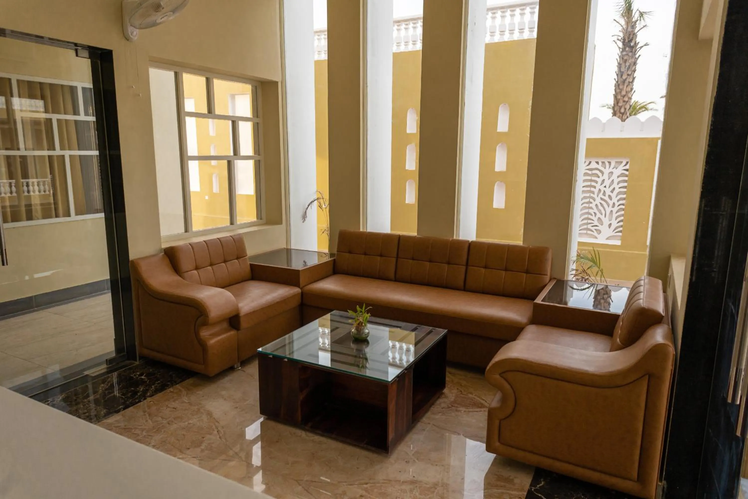 Seating area in Riddhi Siddhi Resorts