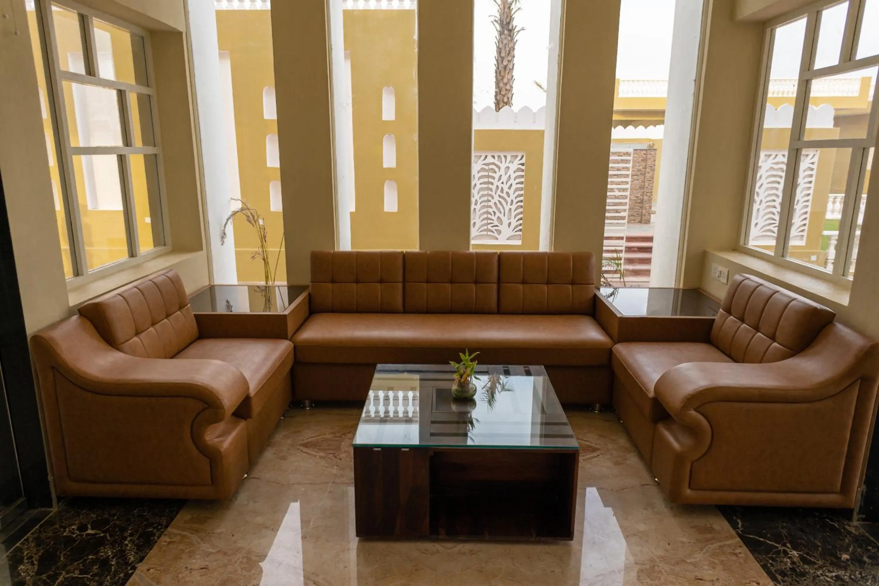 Seating area in Riddhi Siddhi Resorts