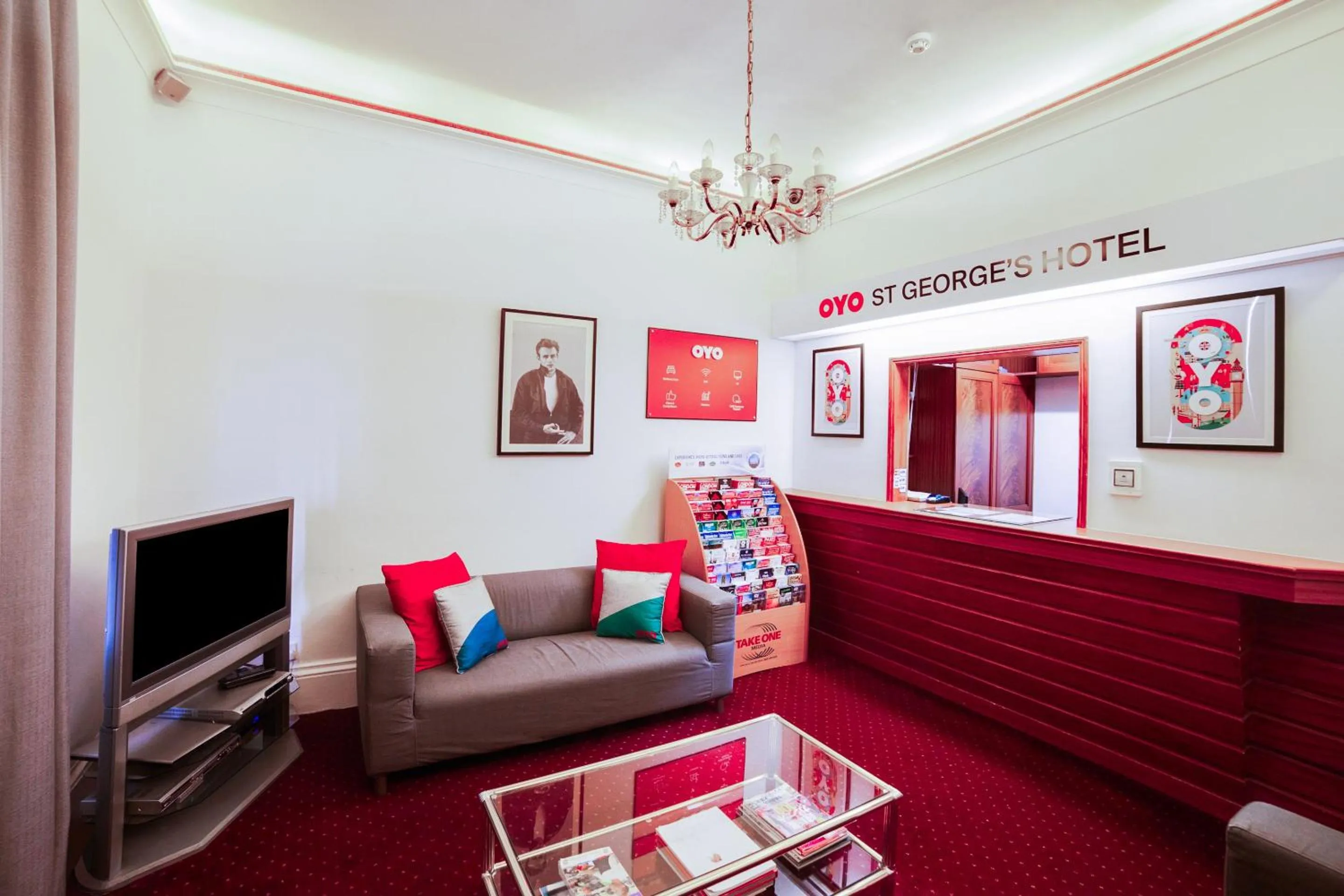 Lobby or reception in St George's Hotel