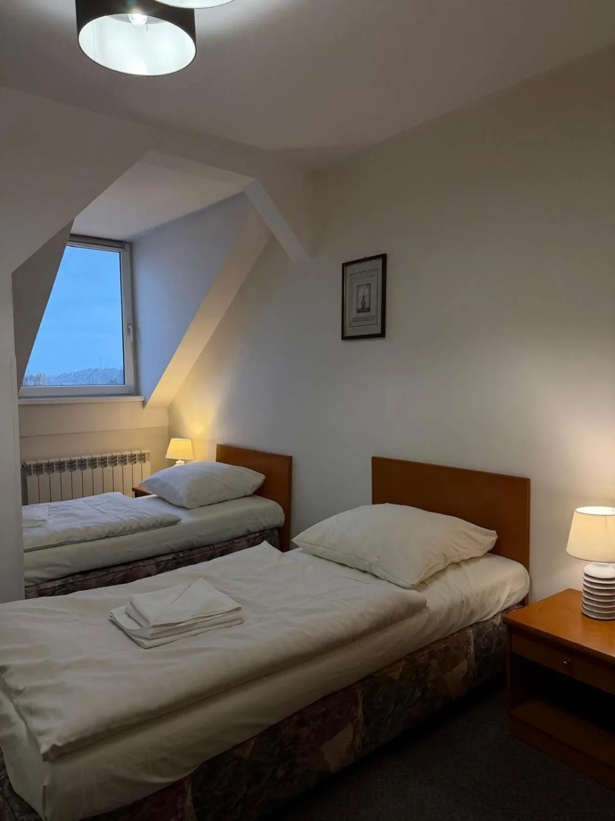 Bed in Hotel Dana
