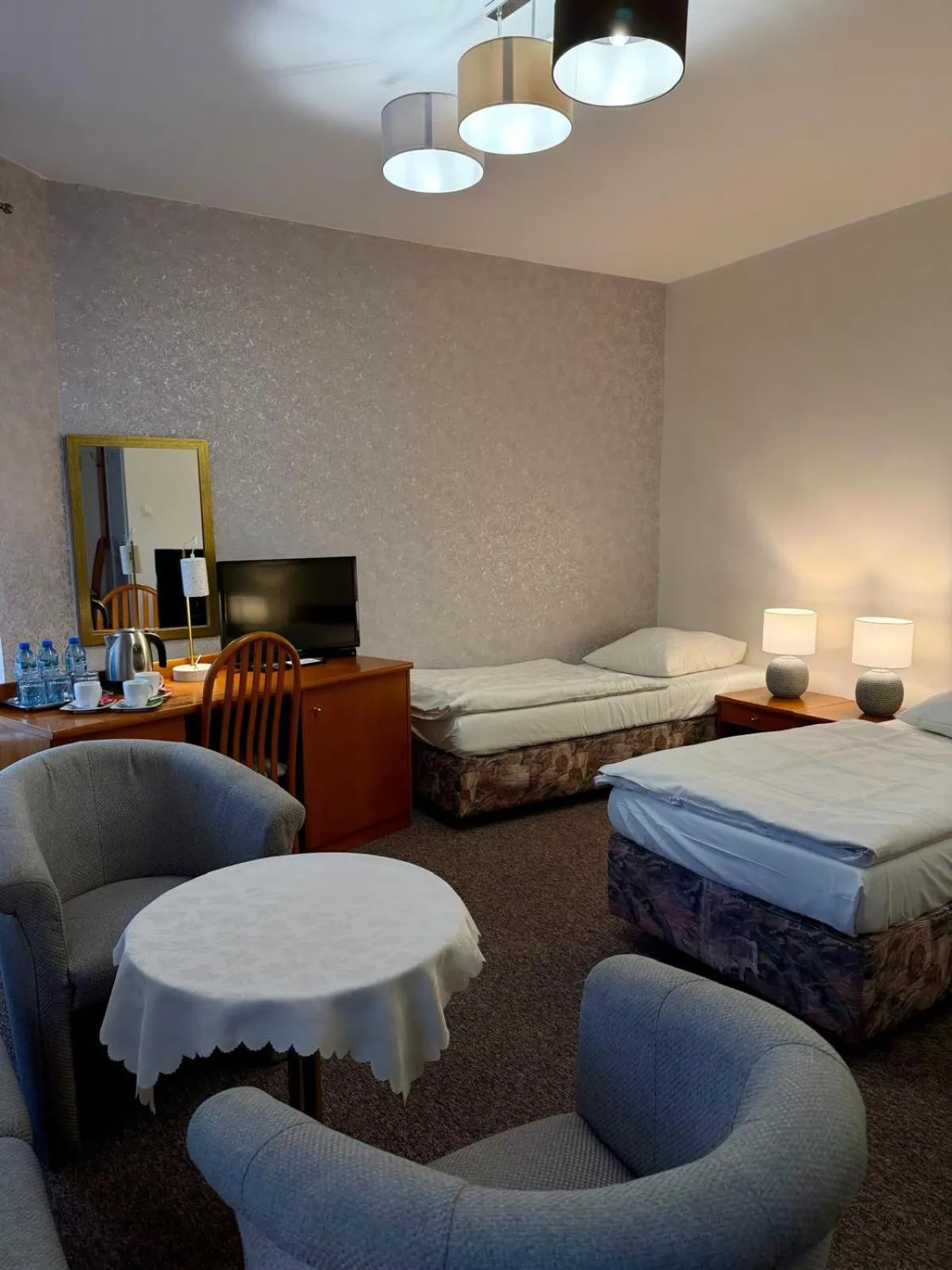 Bed in Hotel Dana