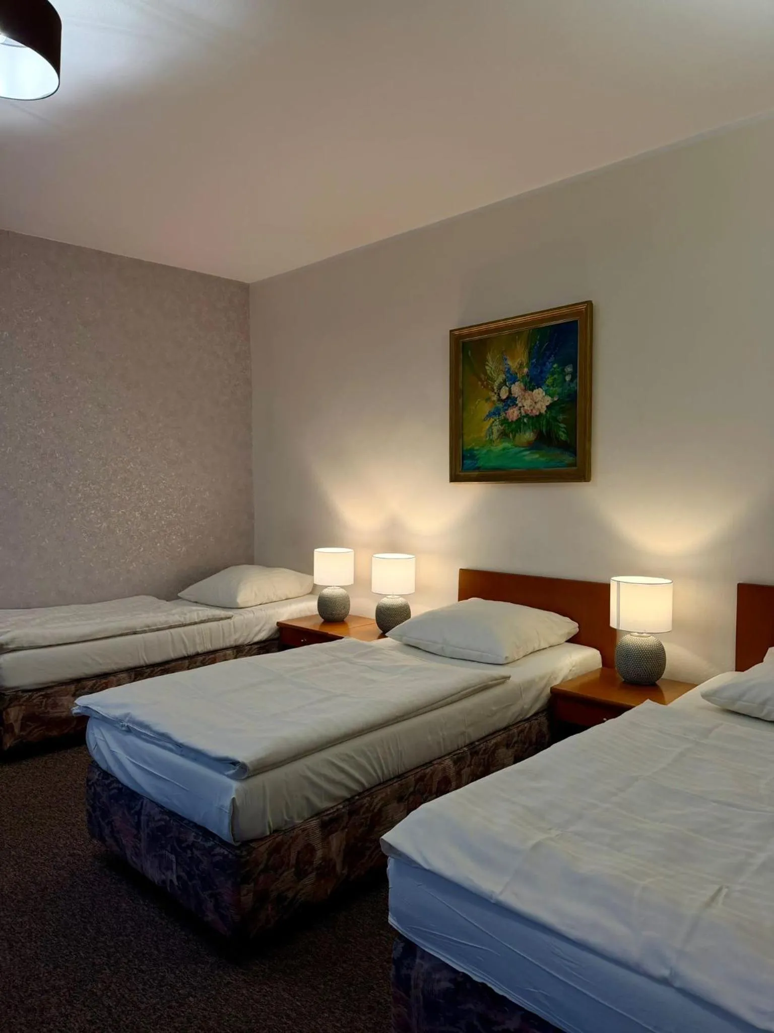 Bed in Hotel Dana