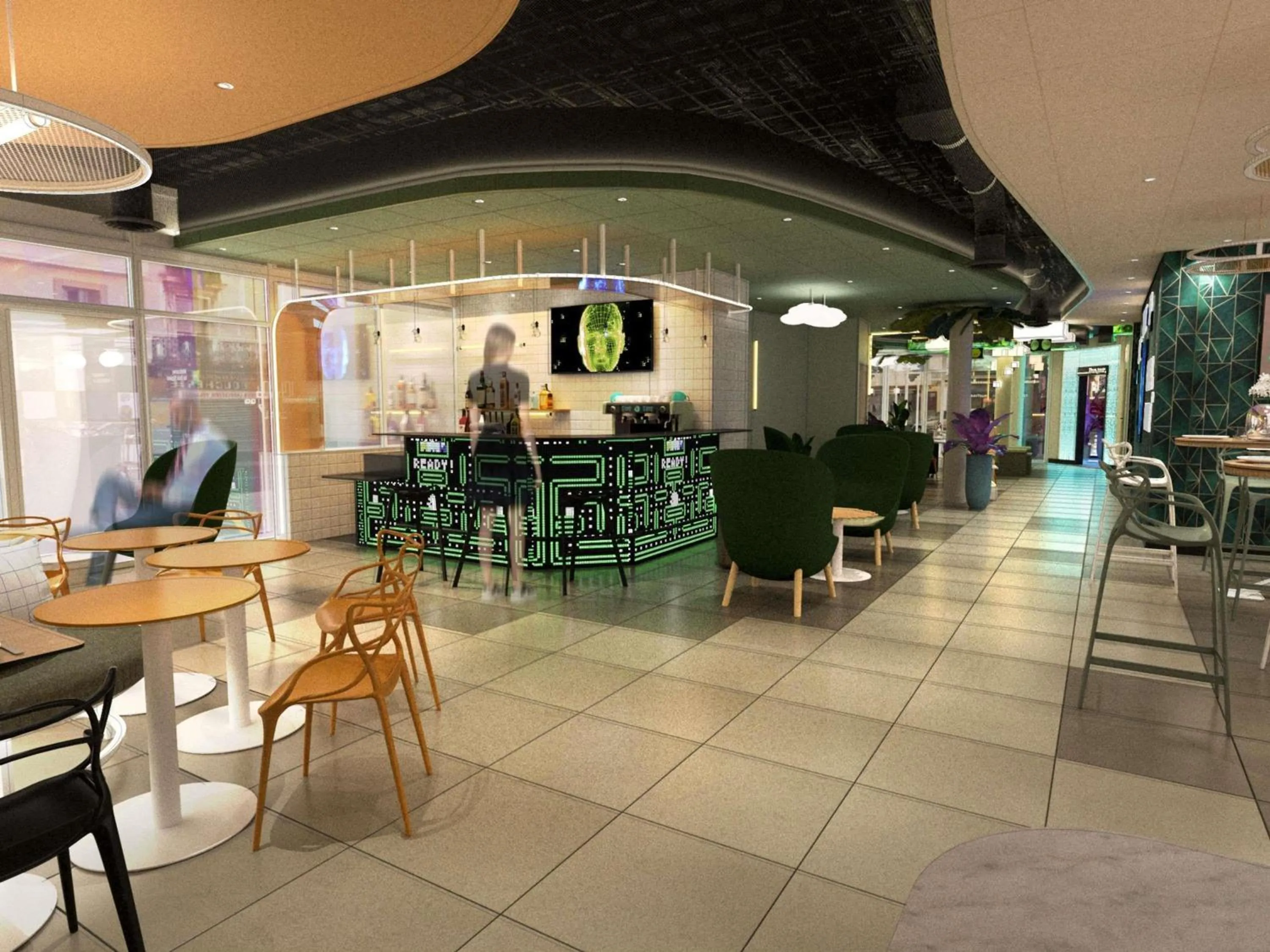 Lounge or bar in ibis Styles Béziers Centre