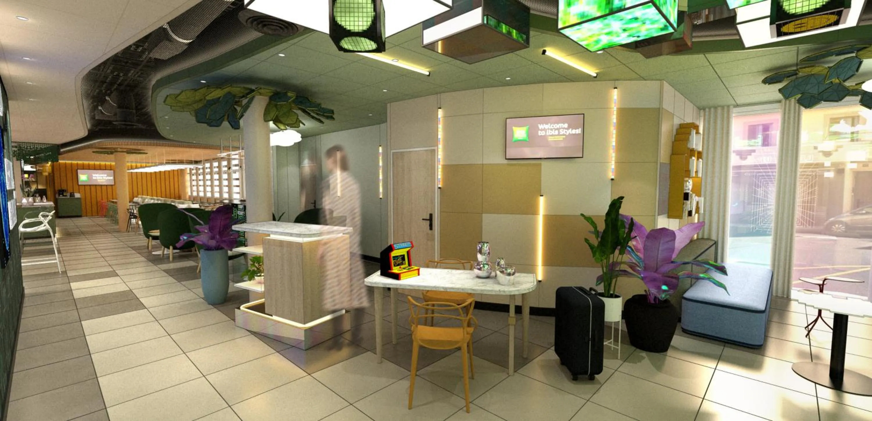 Lobby or reception in ibis Styles Béziers Centre